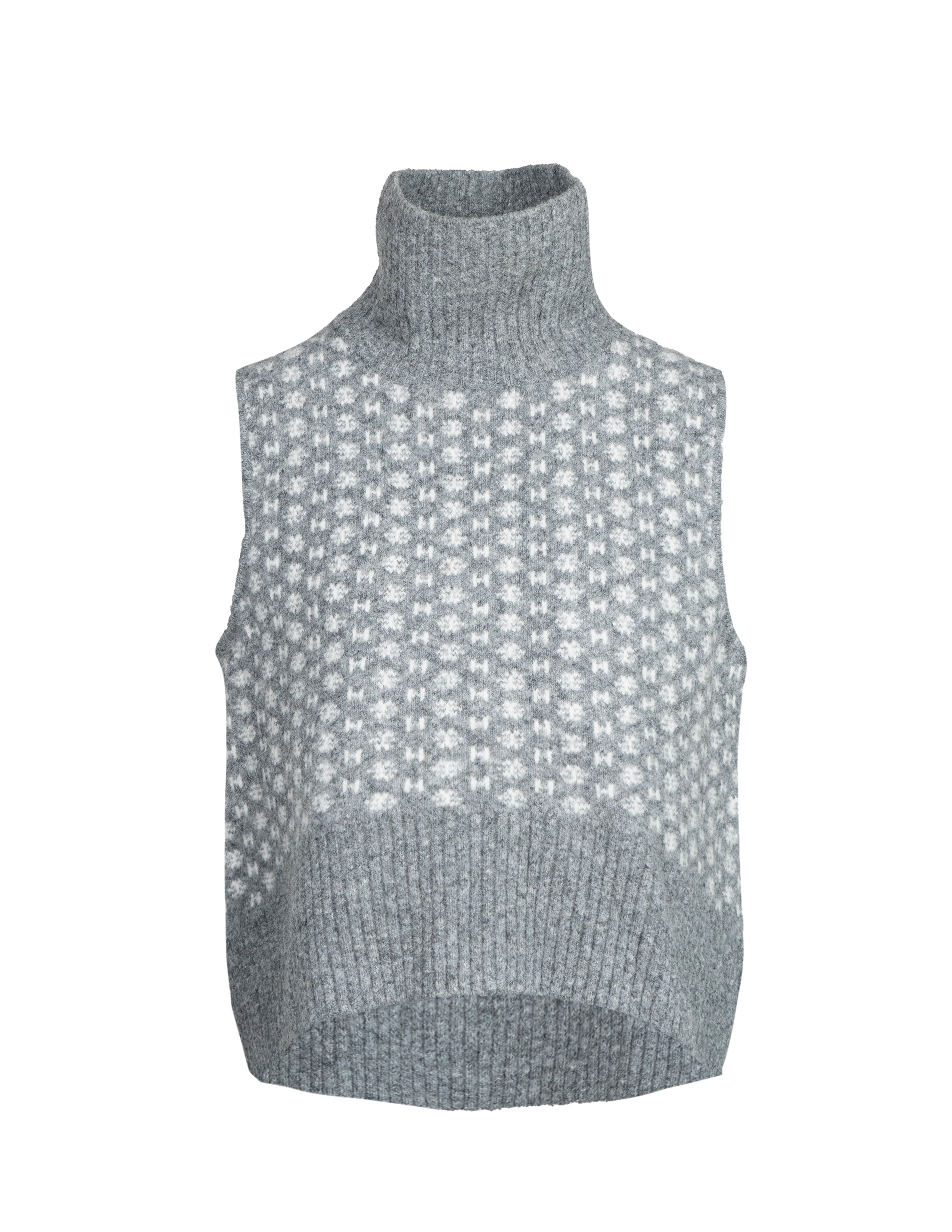 LOGO Vest in Dark grey melange Pullover Hést   