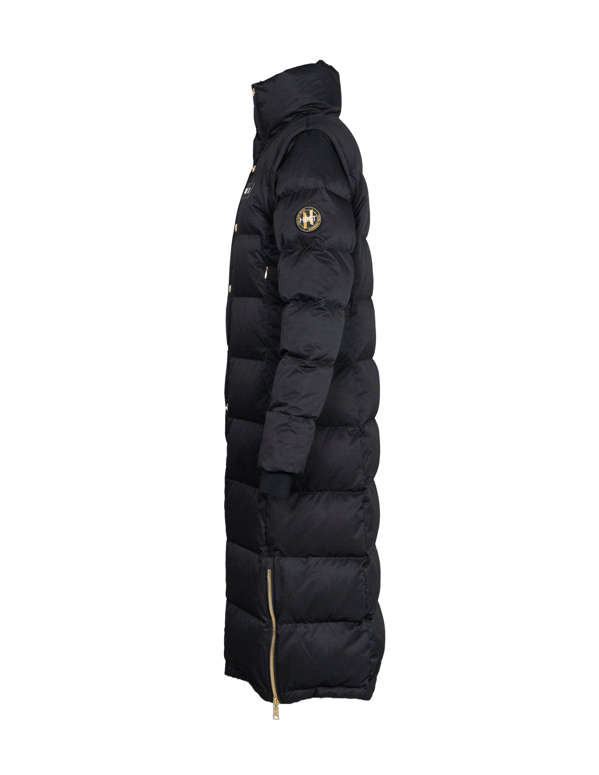 EDDA 2in1 Down Coat/ Vest in Black Jackets Hést   