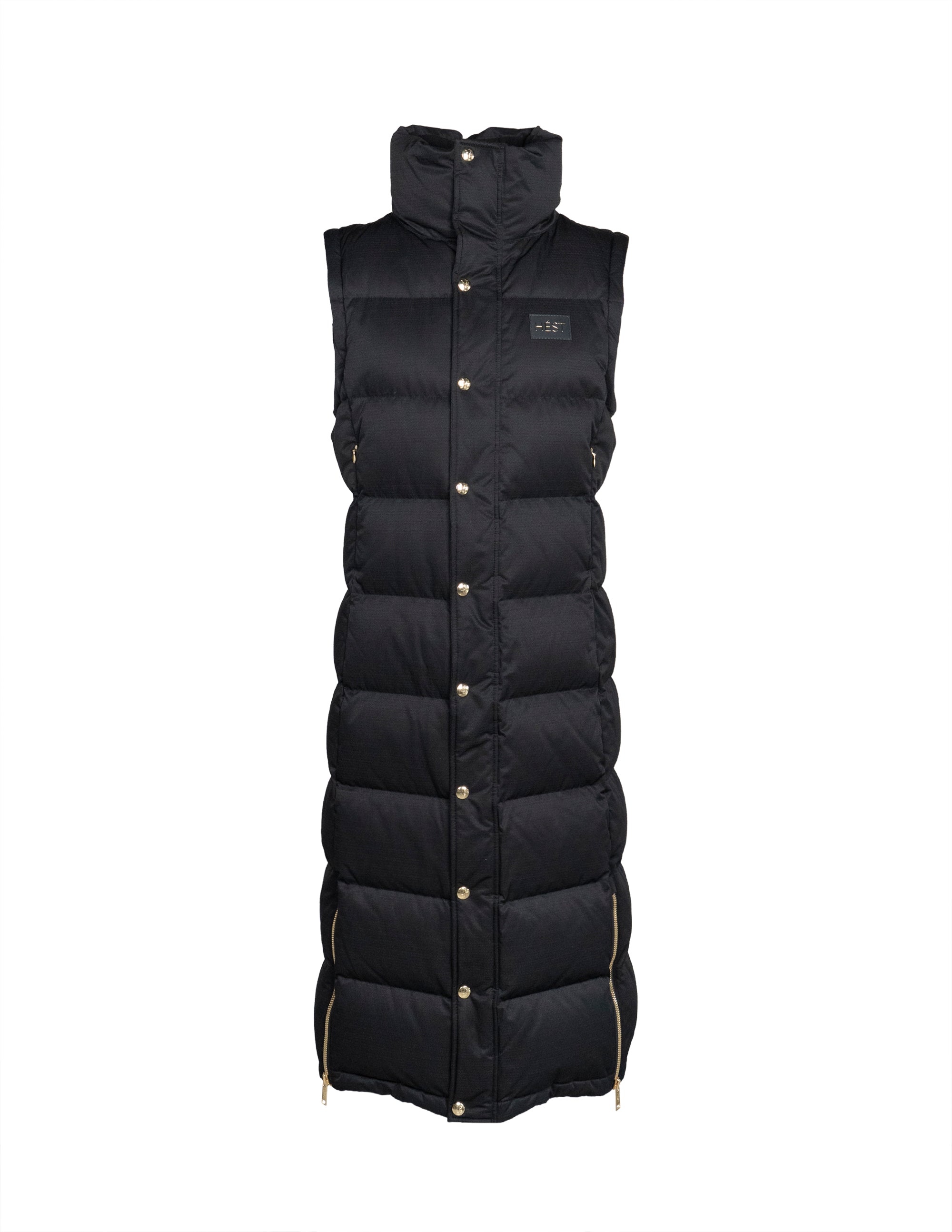 EDDA 2in1 Down Coat/ Vest in Black Jackets Hést   