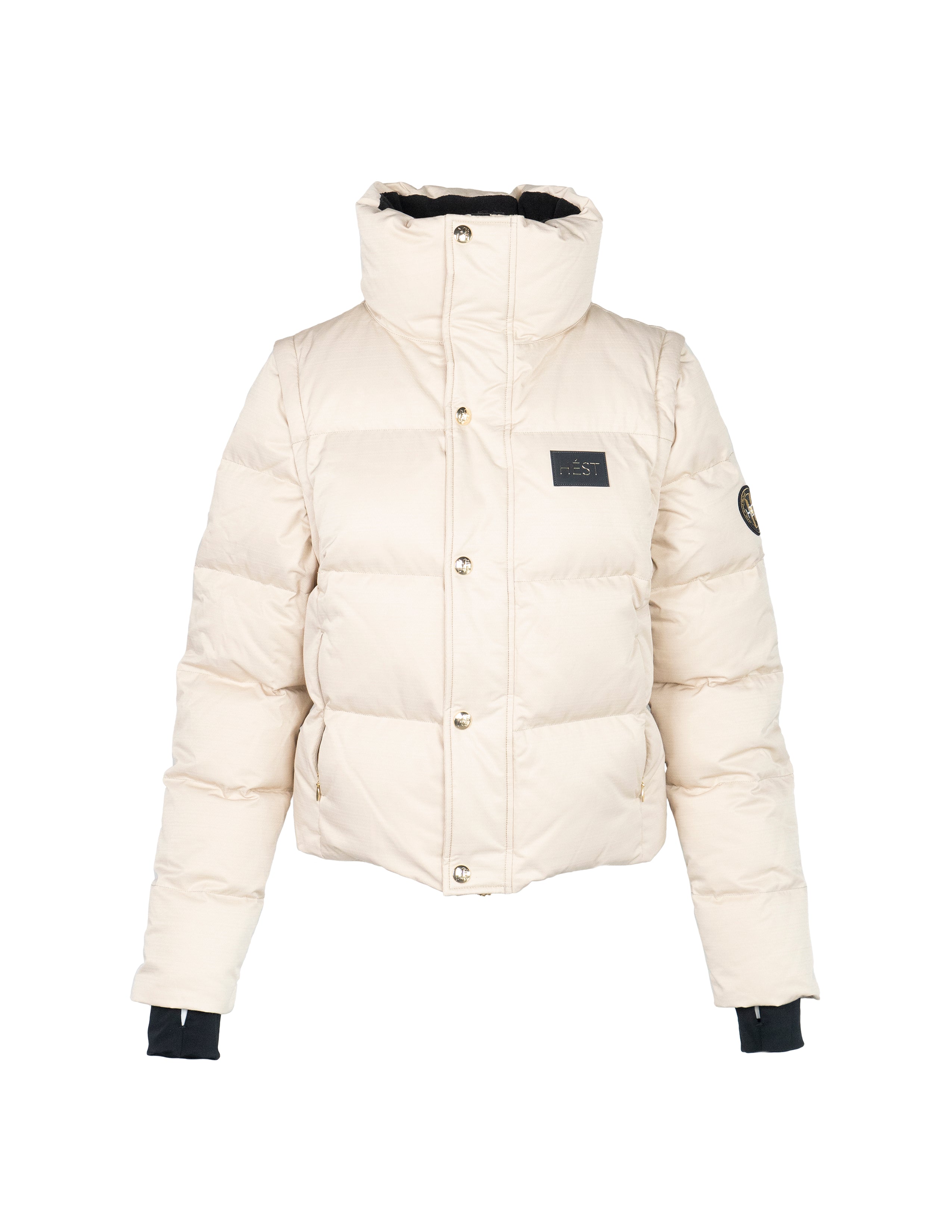 EDDA 2in1 Down Jacket/ Vest in Beige Jackets Hést   