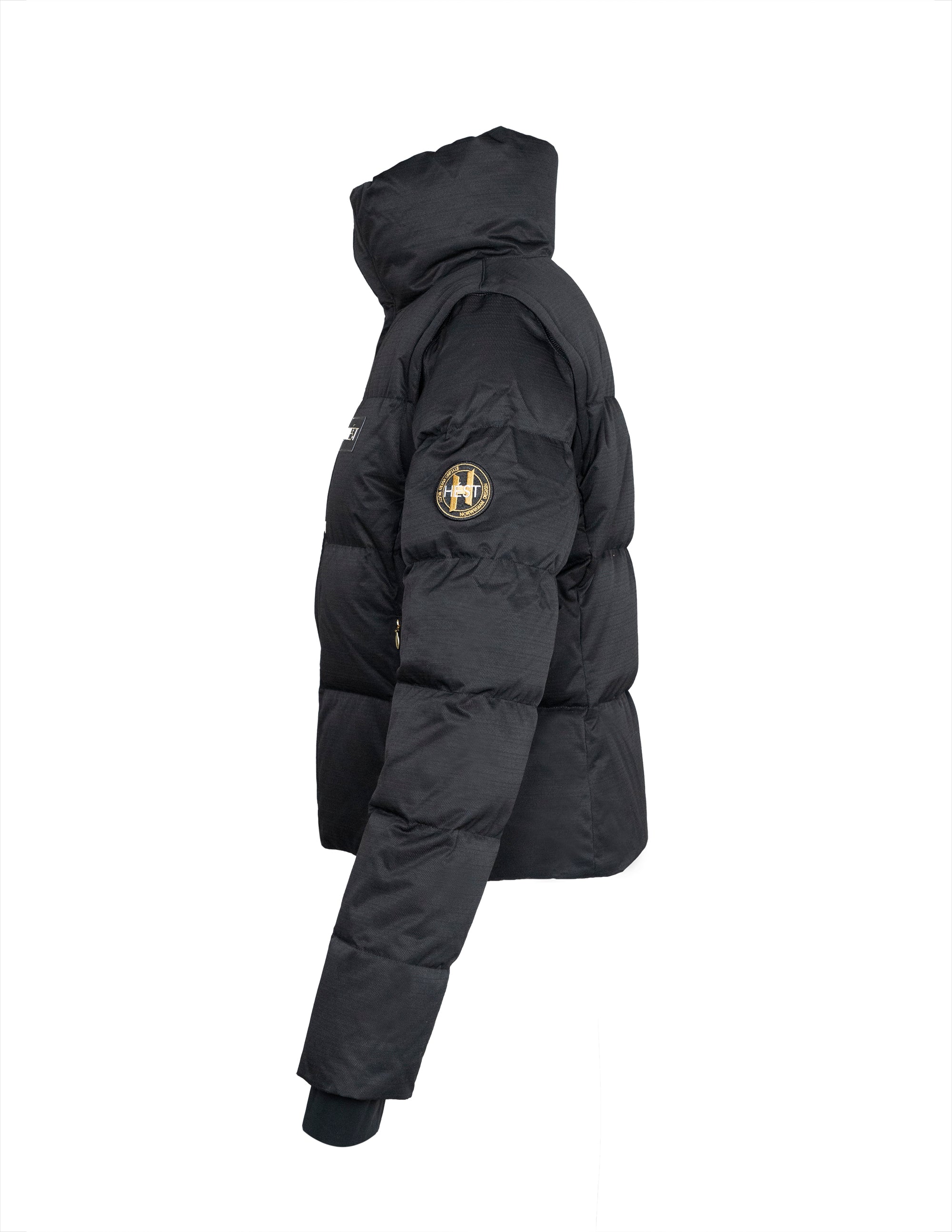 EDDA 2in1 Down Jacket/ Vest in Black Jackets Hést   