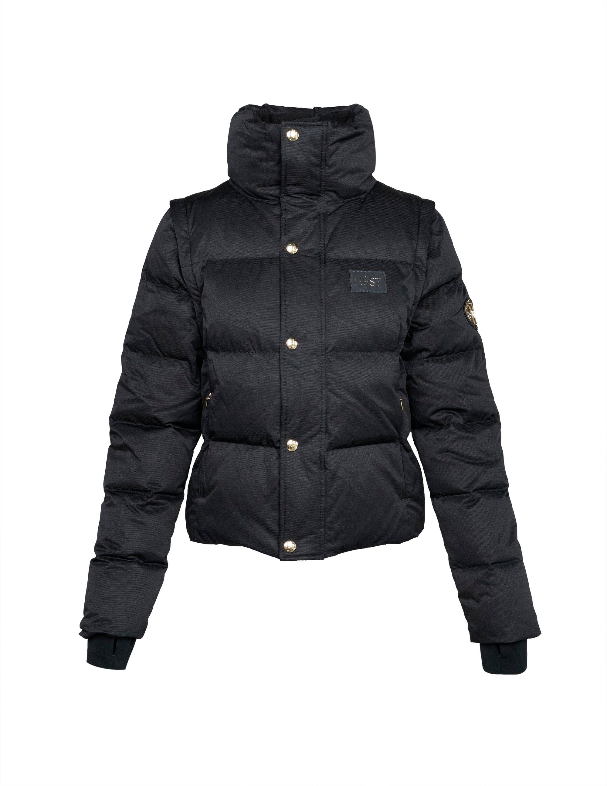 EDDA 2in1 Down Jacket/ Vest in Black Jackets Hést   