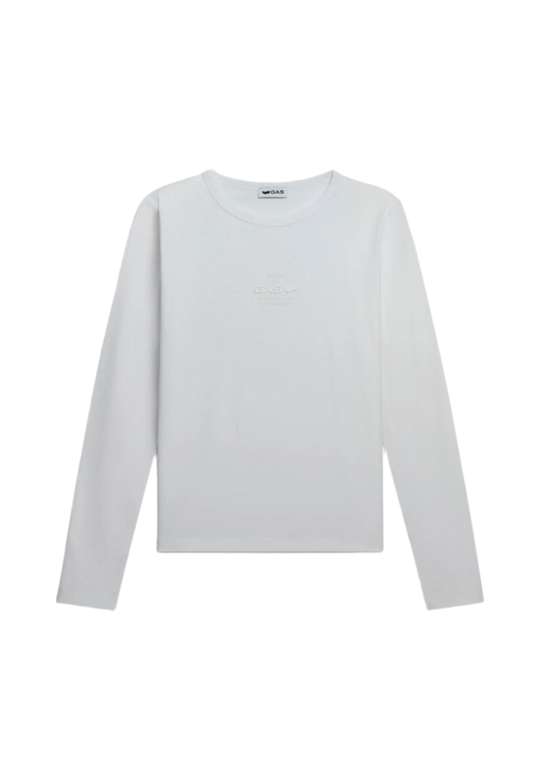 Hanike M/L "Gas Logo" in White Sweatshirts GAS   