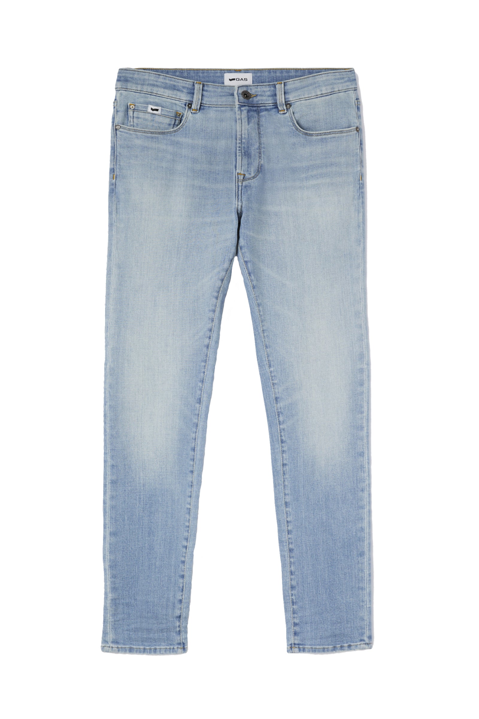 Sax Zip Rev 5 Pocket in Light Blue Ligh Jeans GAS   