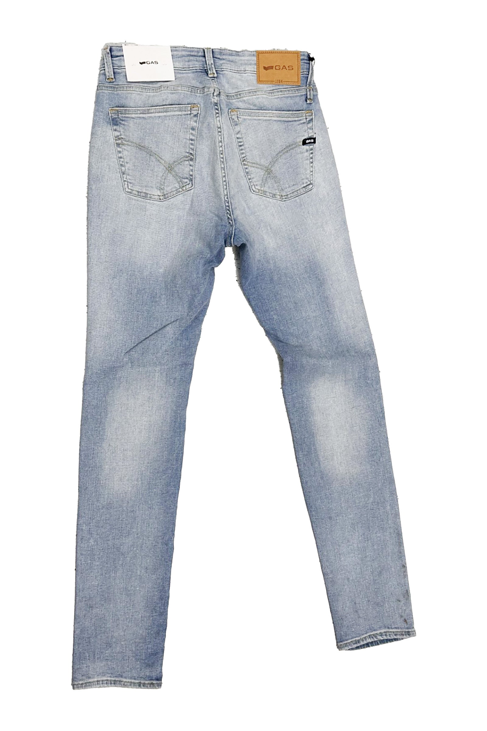 Sax Zip Rev 5 Pocket in Light Blue Ligh Jeans GAS   