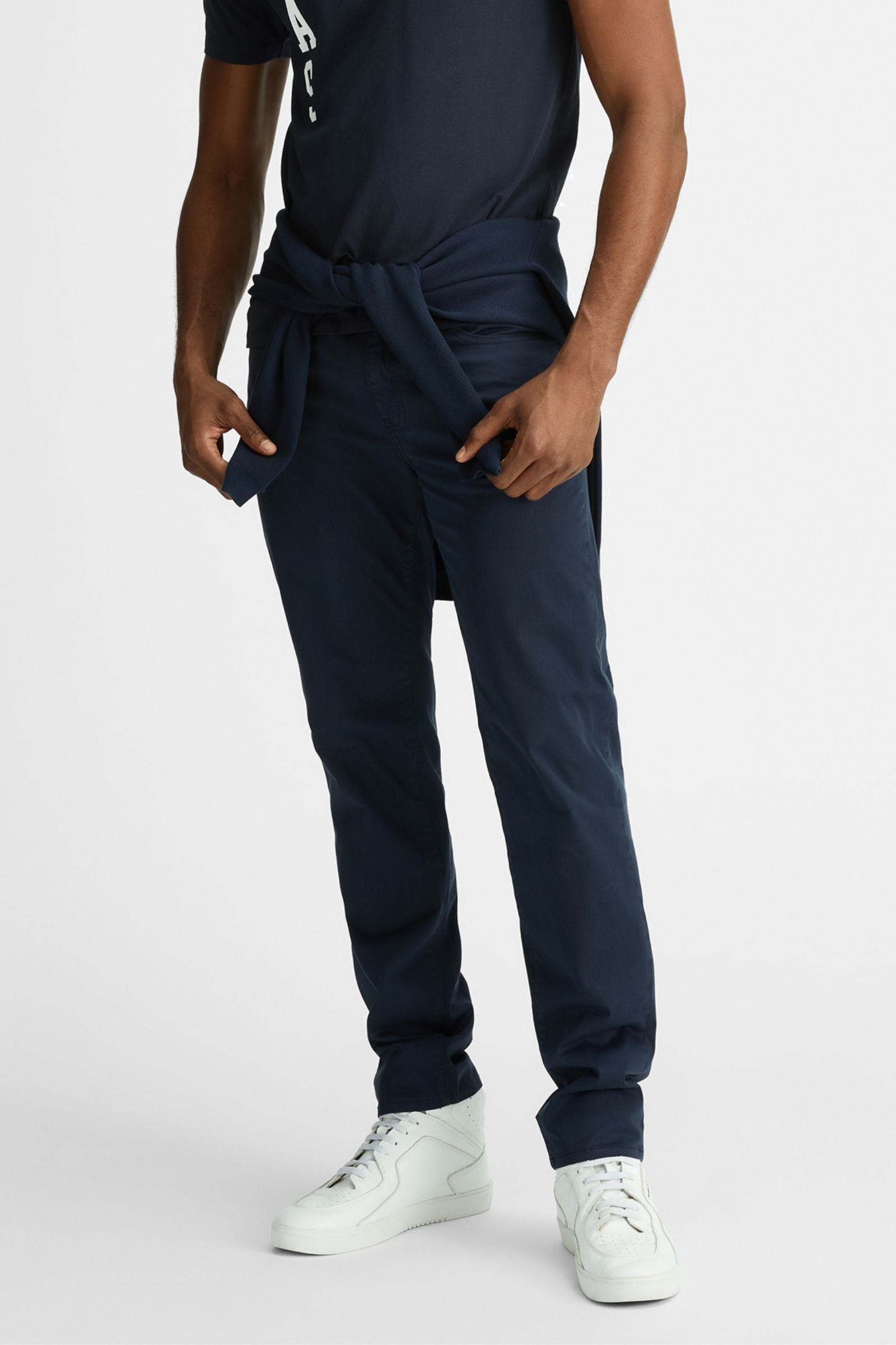 Albert Simple Rev 5 Pocket in Navy Blue Jeans GAS   