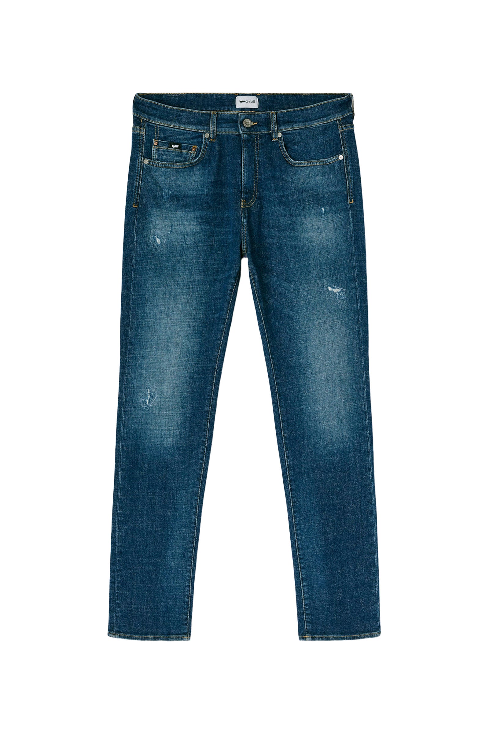 Albert Plus in Darkblue Repair Jeans GAS   