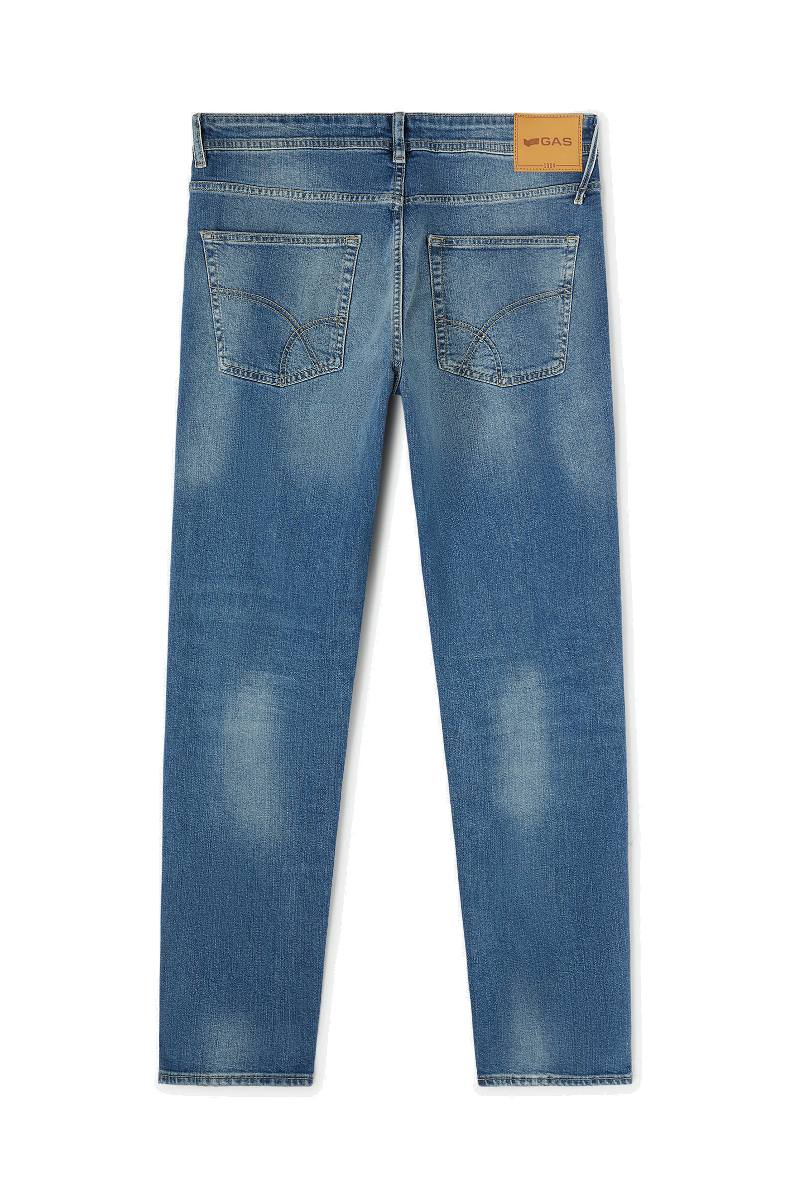 Kevin Carrot 5 Pocket in Stone Mid Light Jeans GAS   