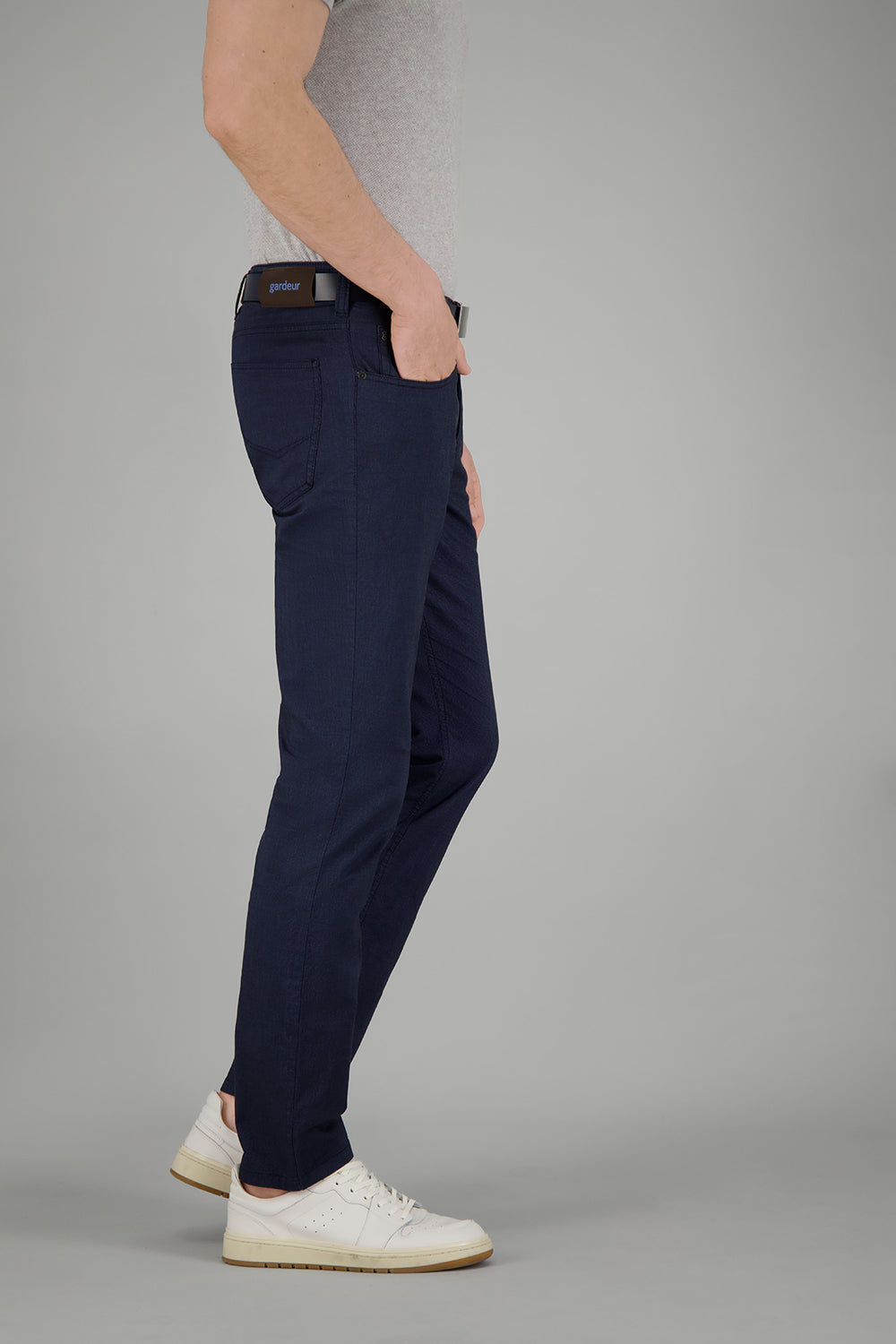 BILL-3 trousers in dark navy Trousers Gardeur