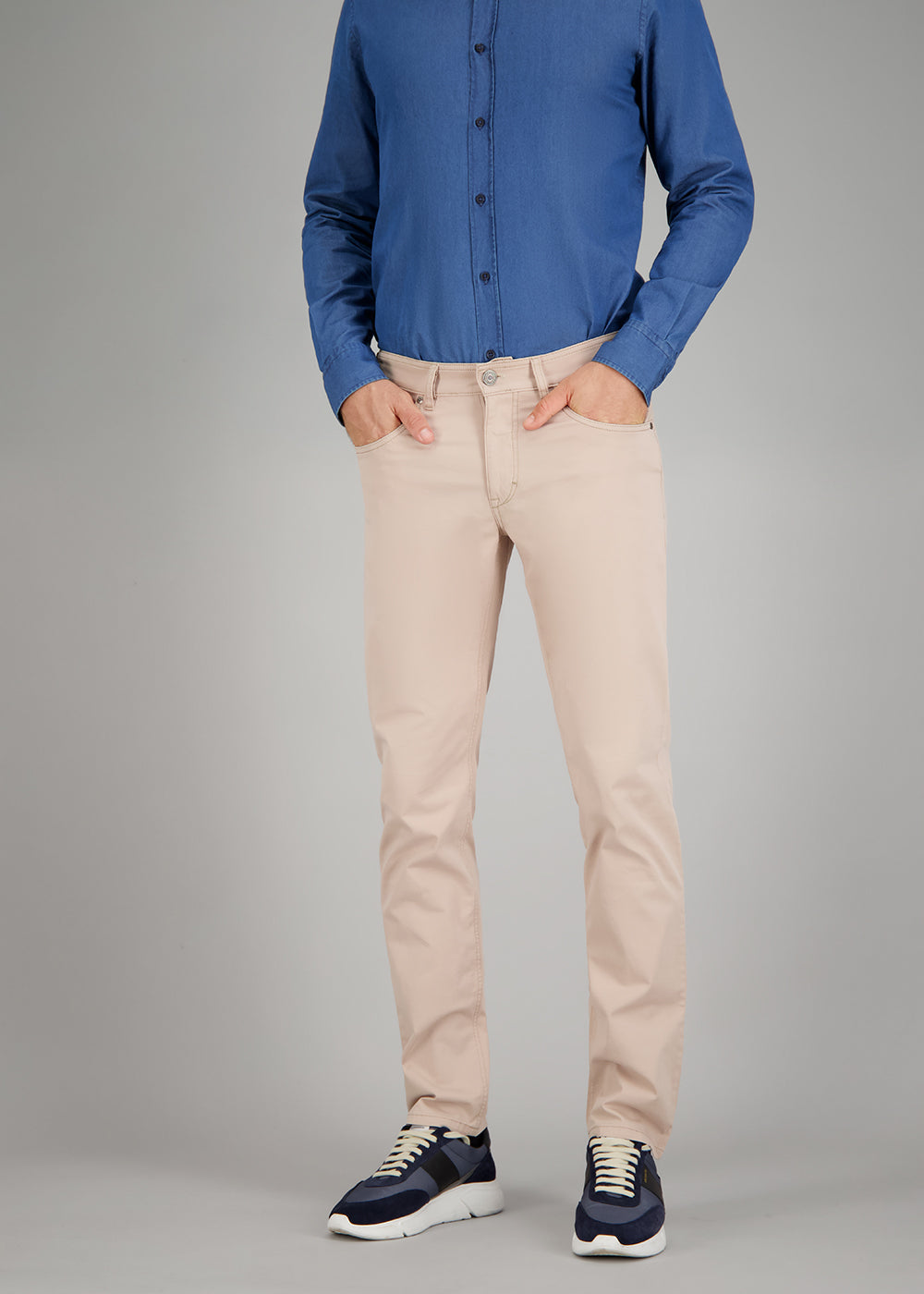 BILL-3 trousers in beige Trousers Gardeur