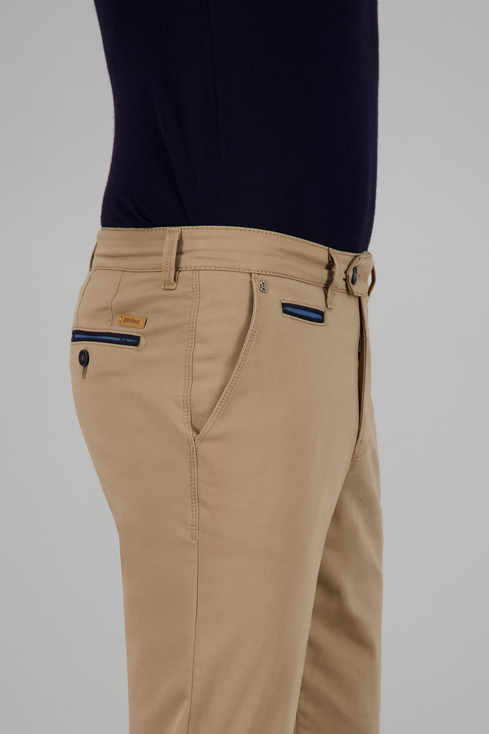 BENNY-3 Chino pants in sand Pants Gardeur