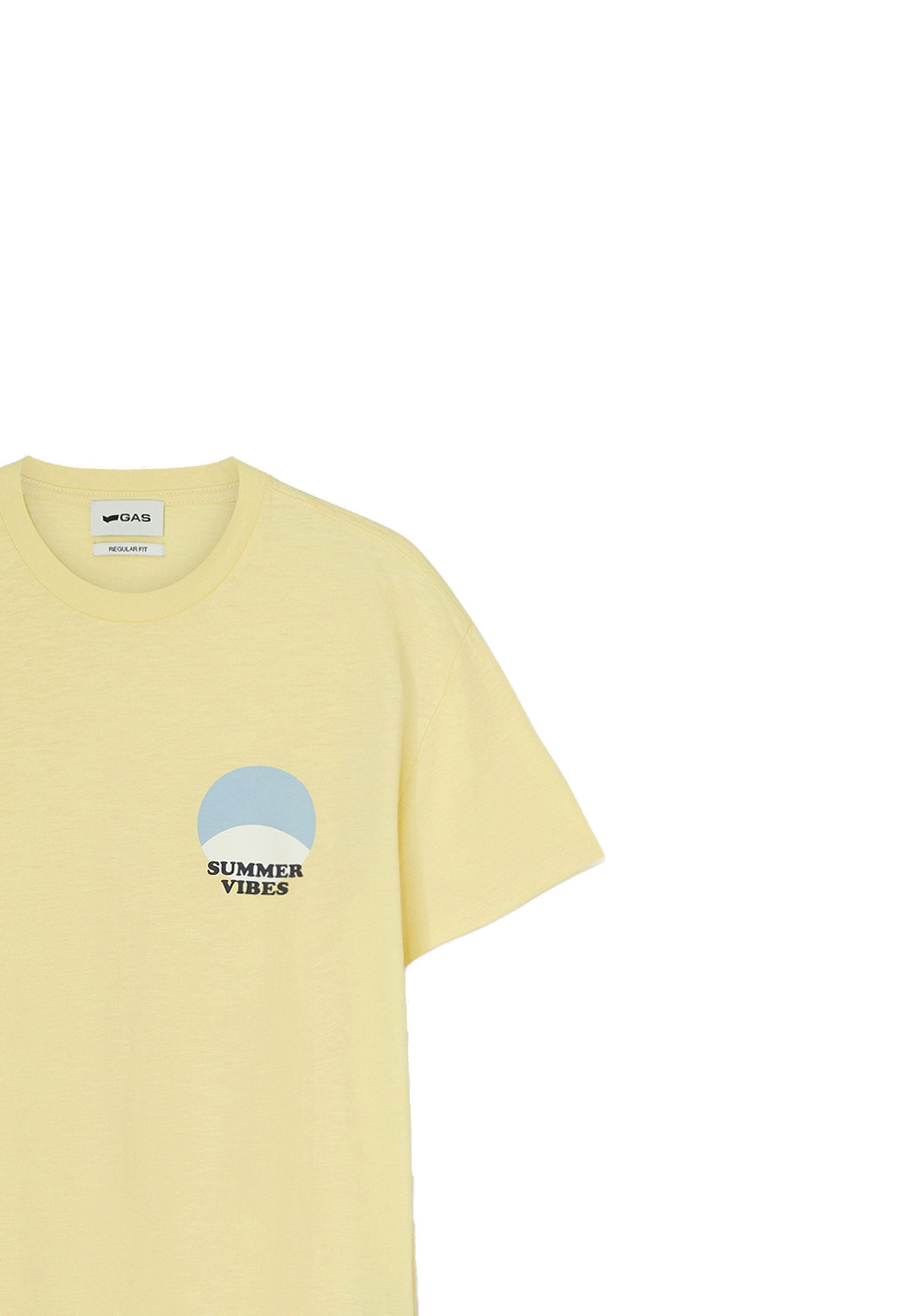 Arnoux T-Shirt in Pale Banana T-Shirts GAS   