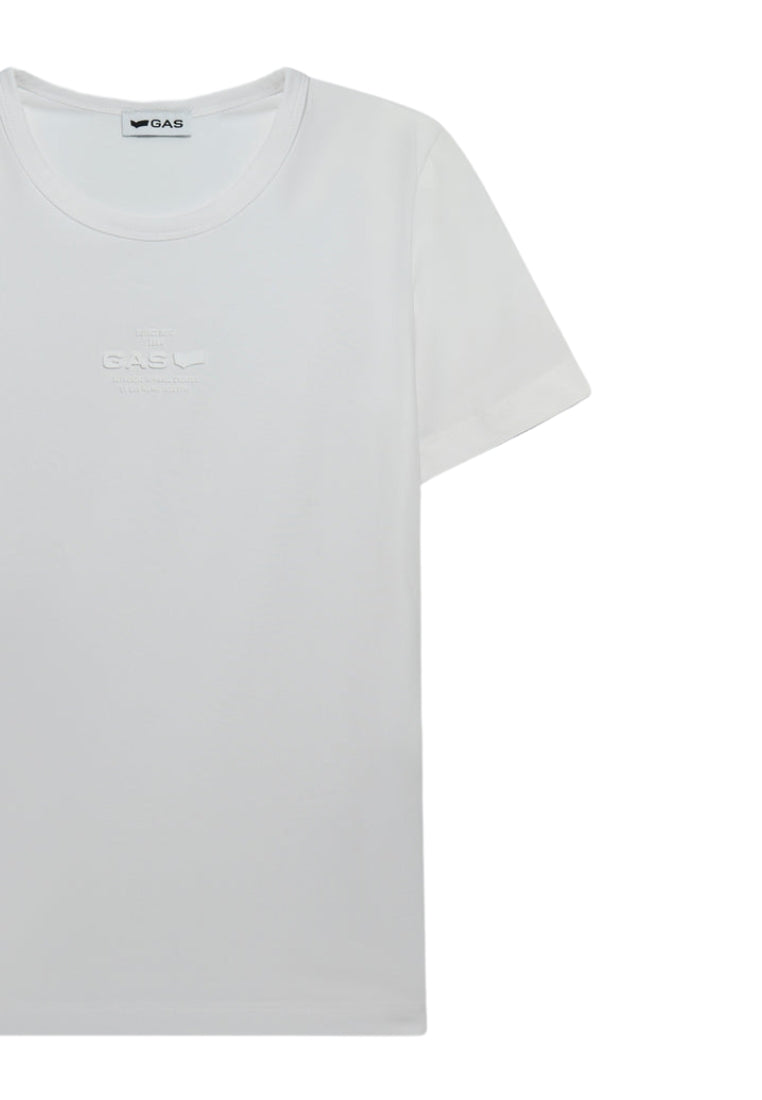 Hanike M/C "Gas Logo" in White T-Shirts GAS   