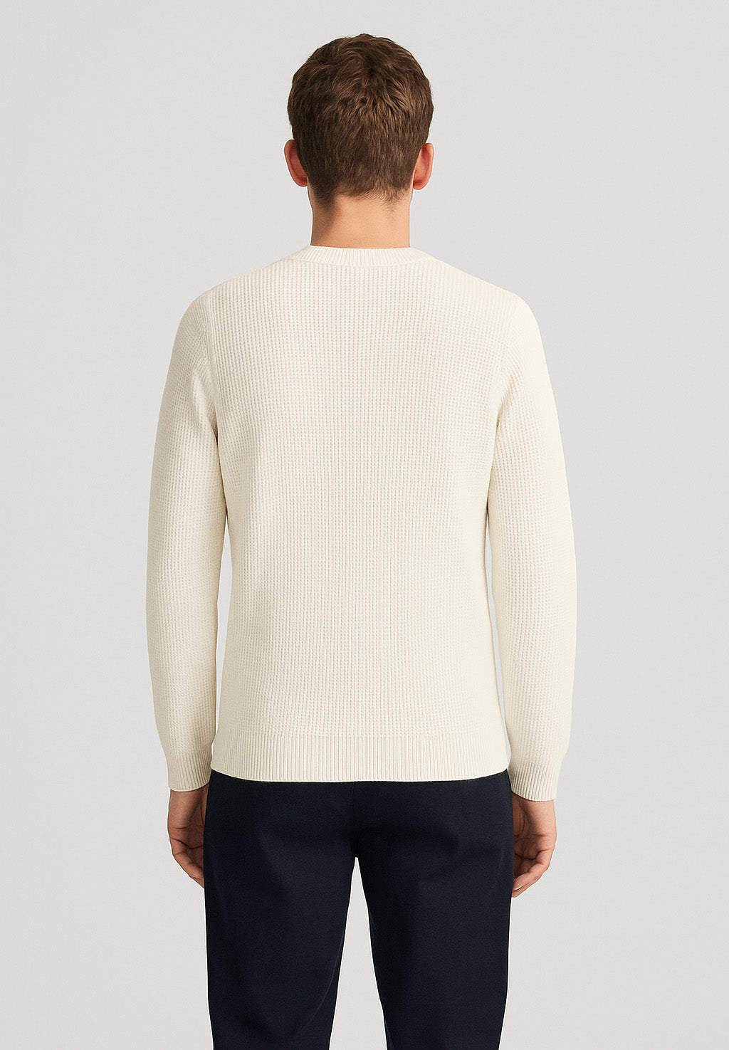 Adyn Round Neck in Snow White Sweater GAS