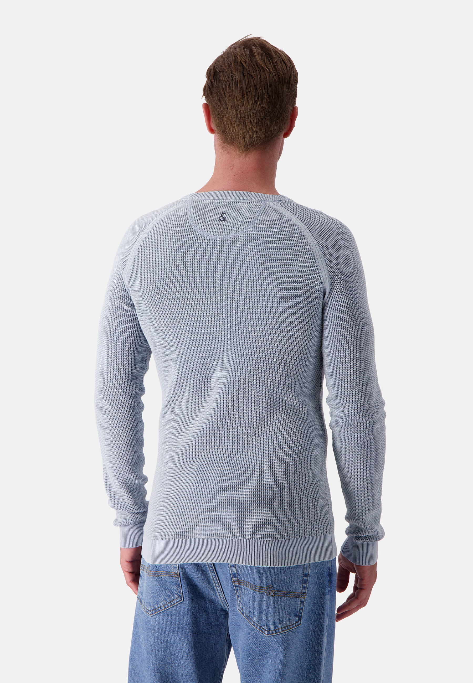 Roundneck Washed in Sky Sweater Colours and Sons   