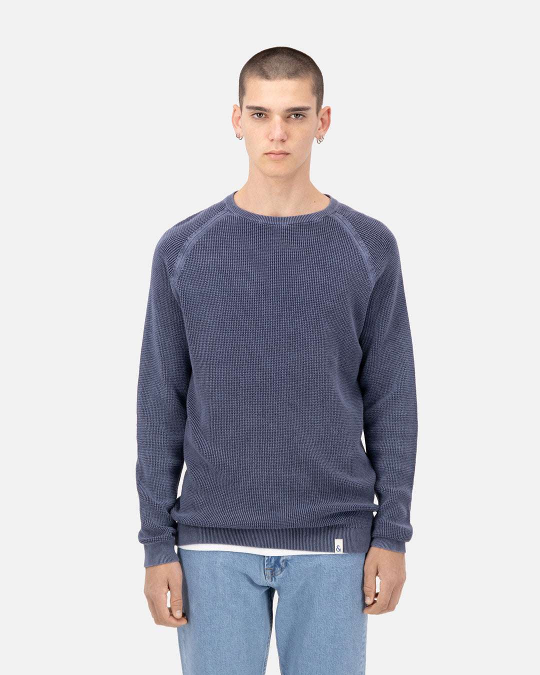 Roundneck Washed in River Sweater Colours and Sons   