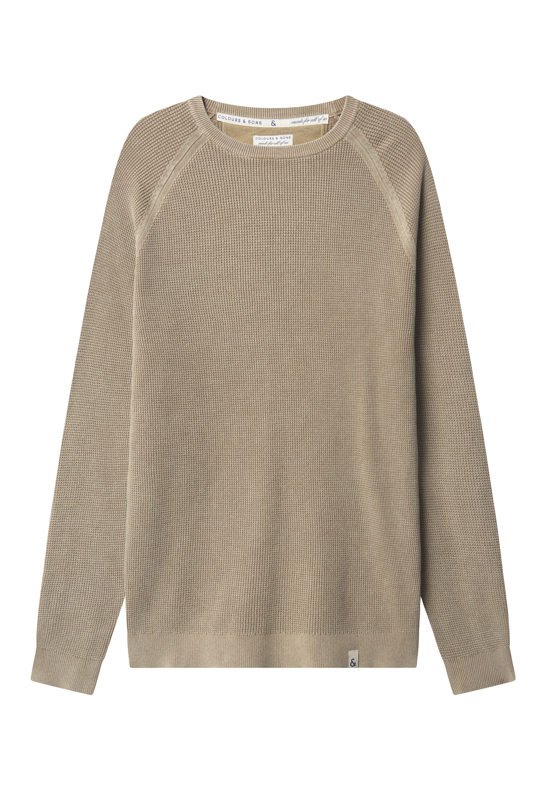 Roundneck Washed in Tent Sweater Colours and Sons   