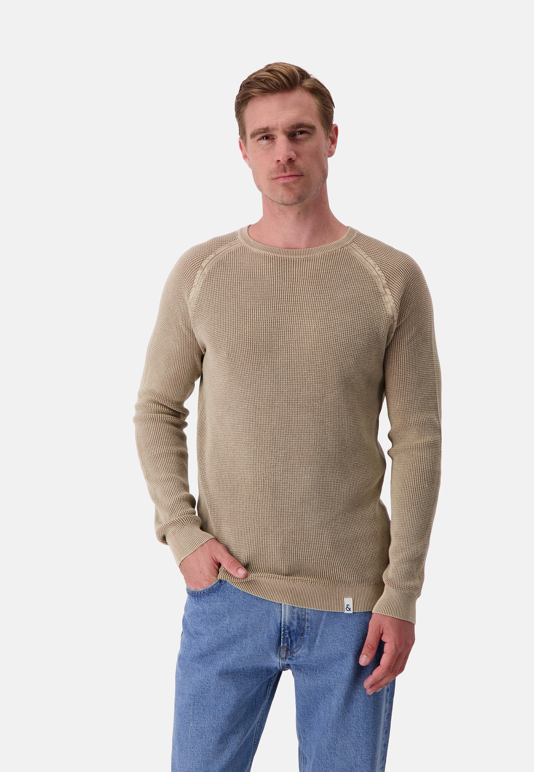 Roundneck Washed in Tent Sweater Colours and Sons   