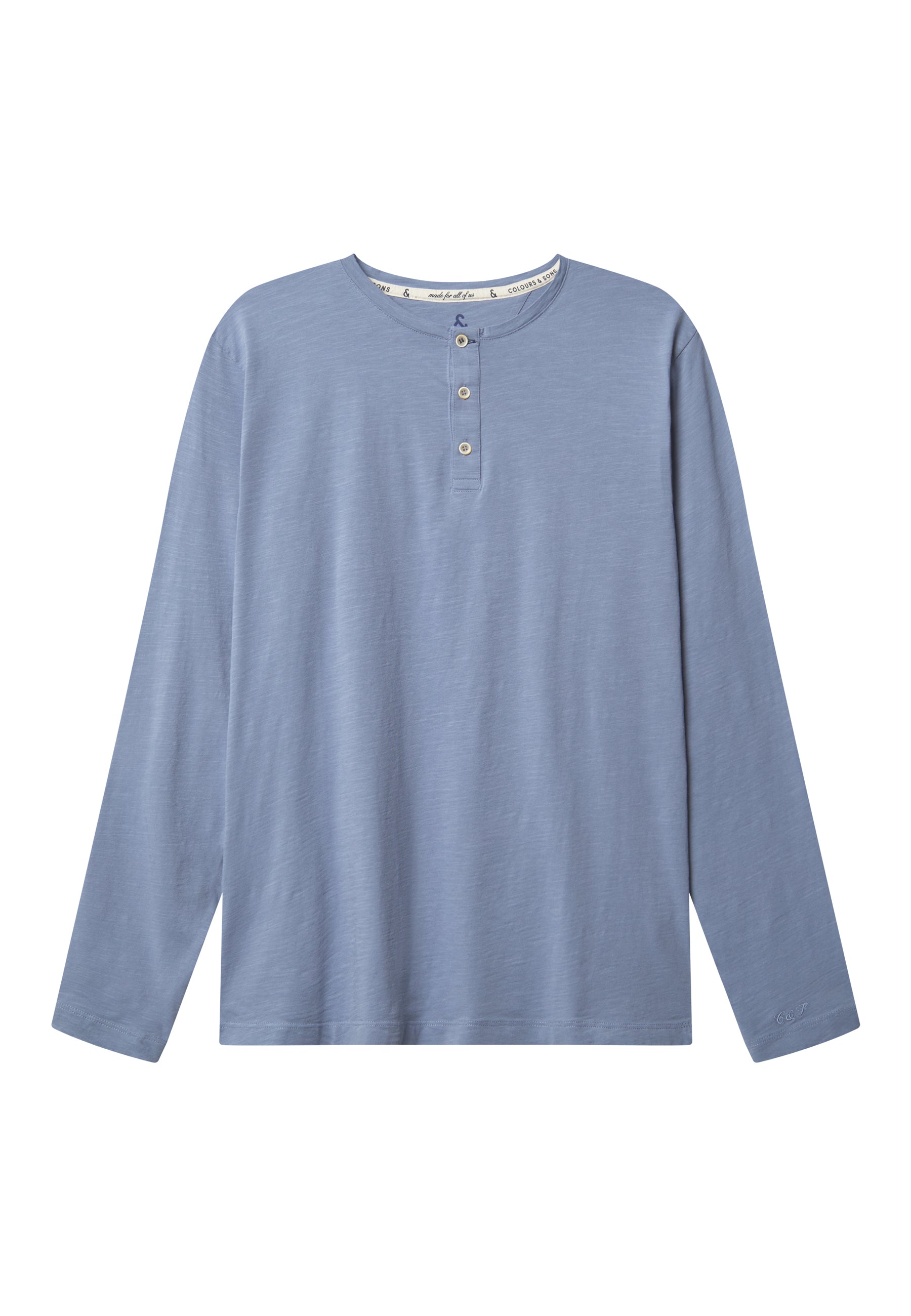 Henley - Slub in denim T-shirts Colours and Sons   