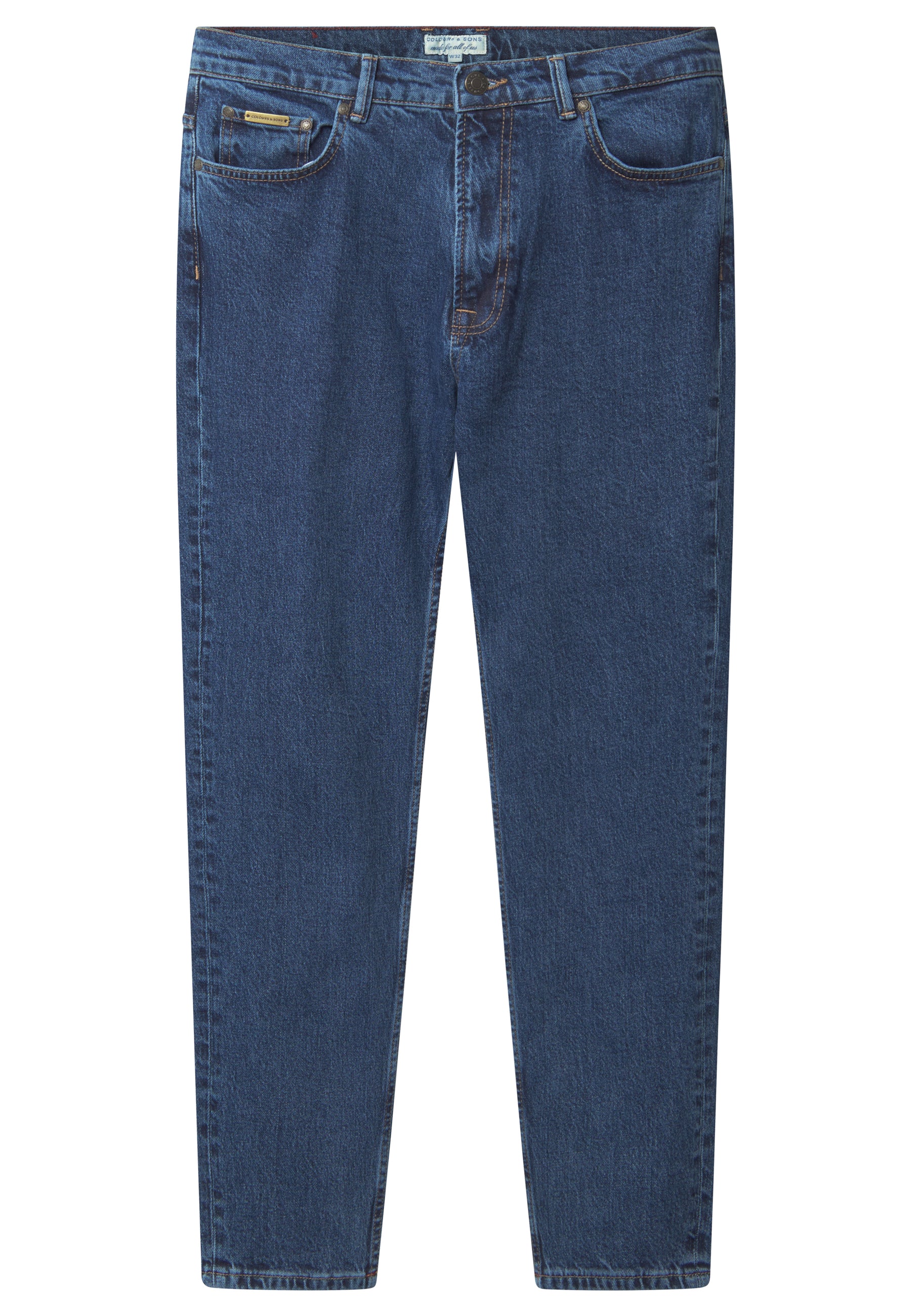 Dark Blue Denim Cropped Jeans Colours and Sons   