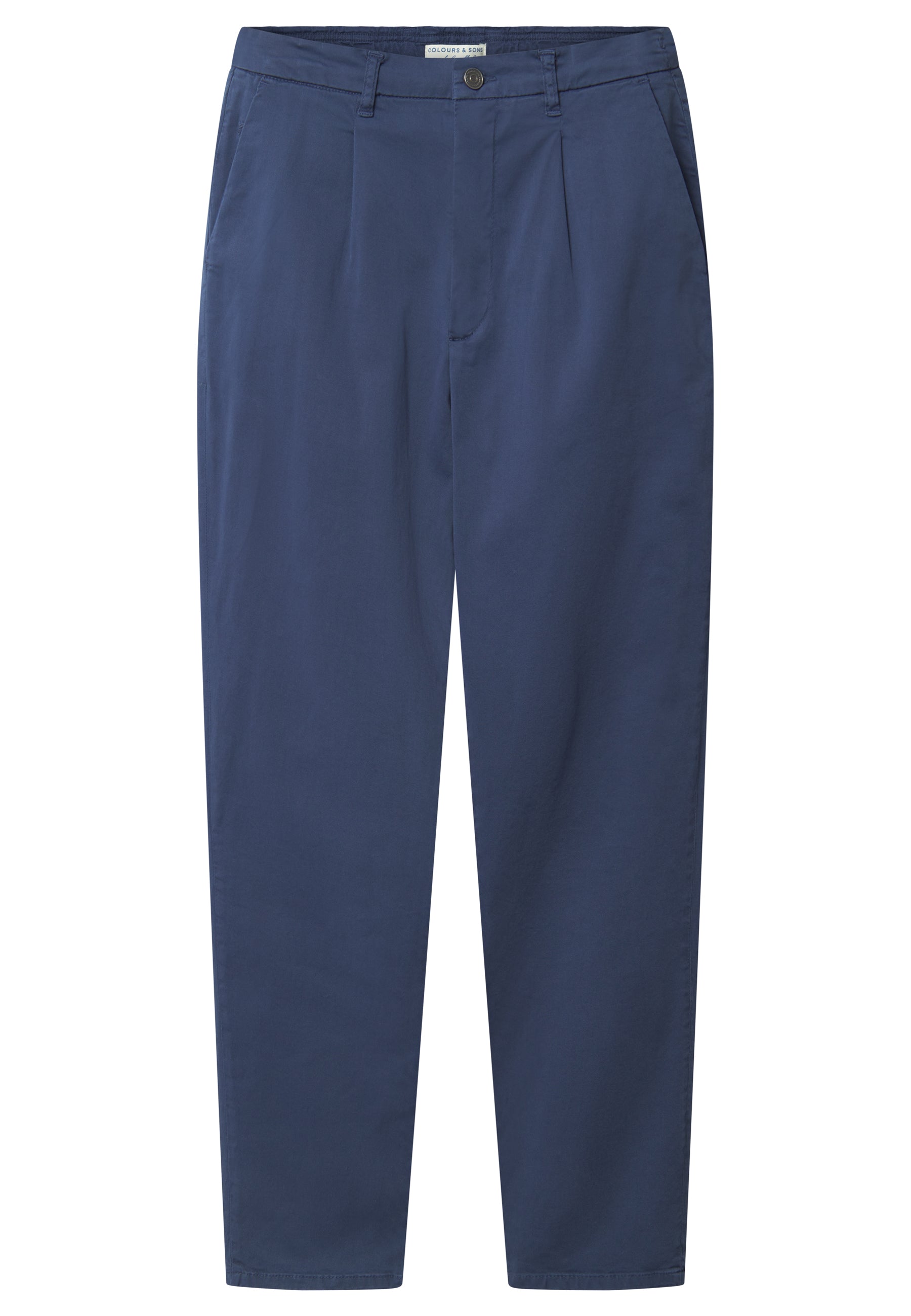 Pants-Cropped Chino in Navy Pants Colours and Sons   