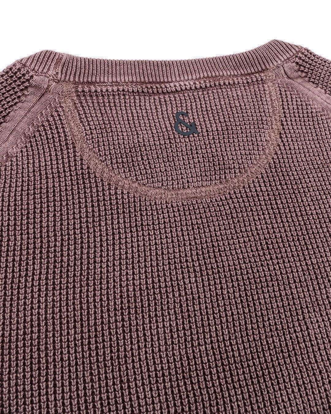 Roundneck Washed in Mauve Sweater Colours and Sons   