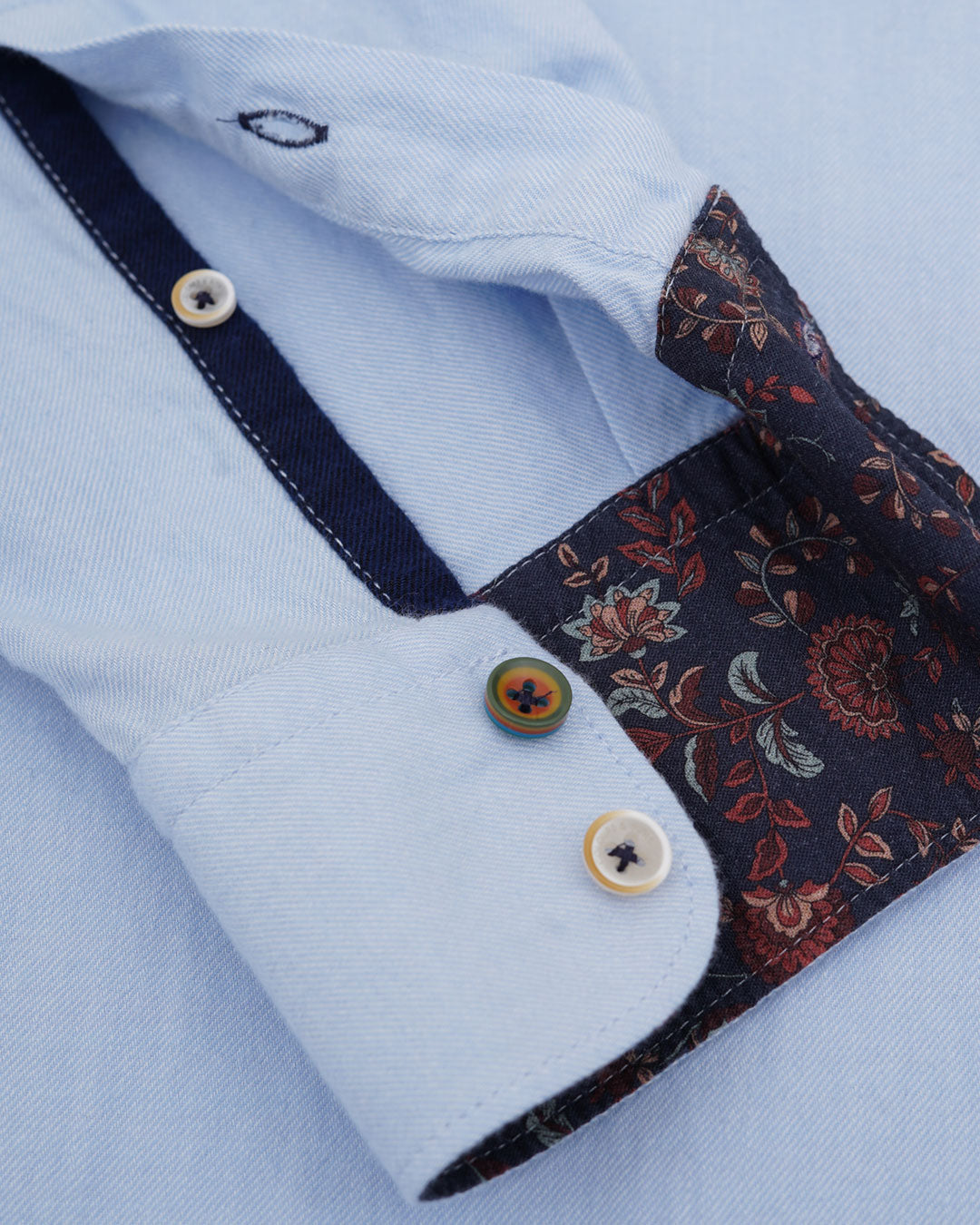 Shirt-Brushed Twill in Sky Shirts Colours and Sons   