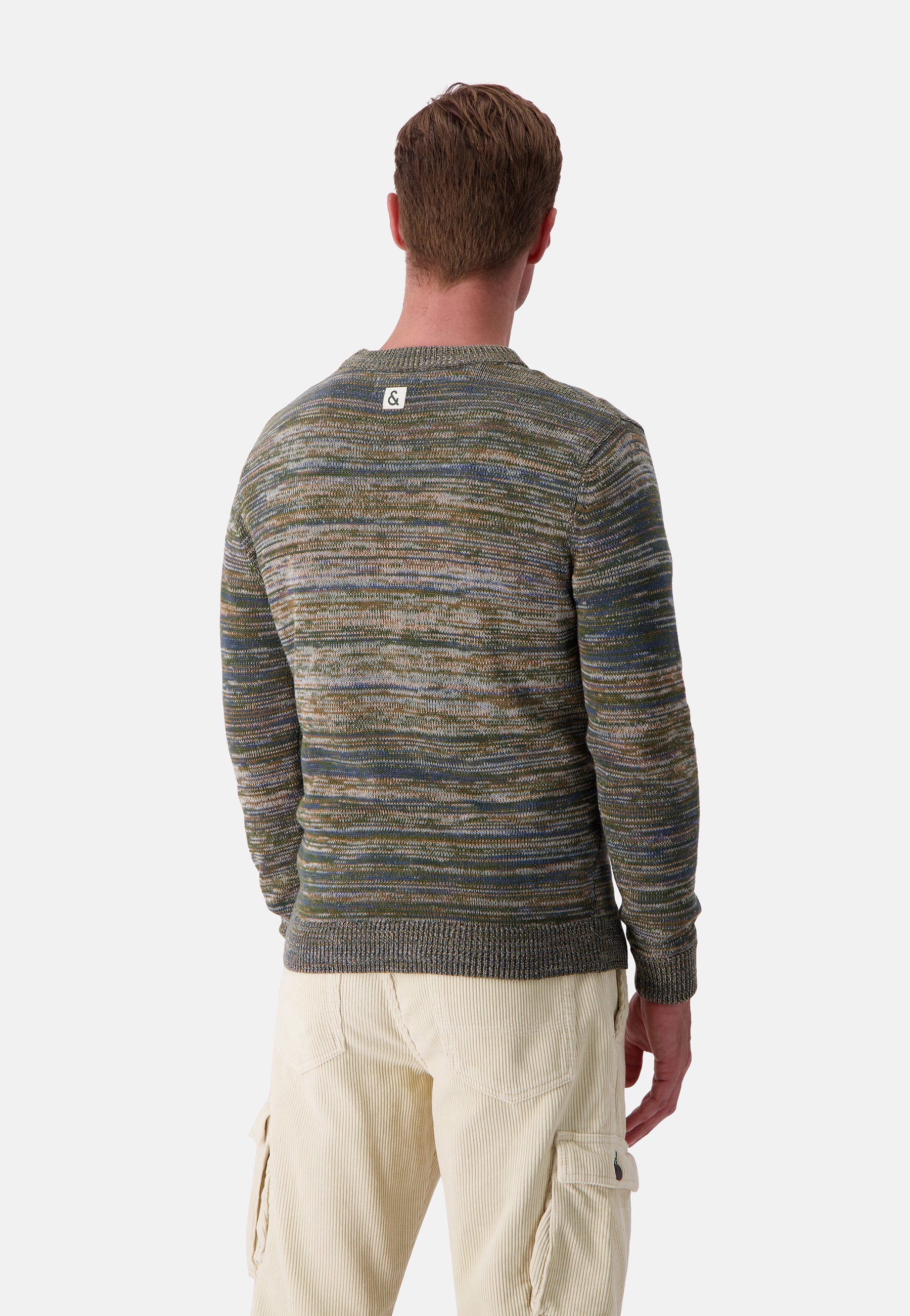 Roundneck mouliné in yucca mouliné sweater Colours and Sons   