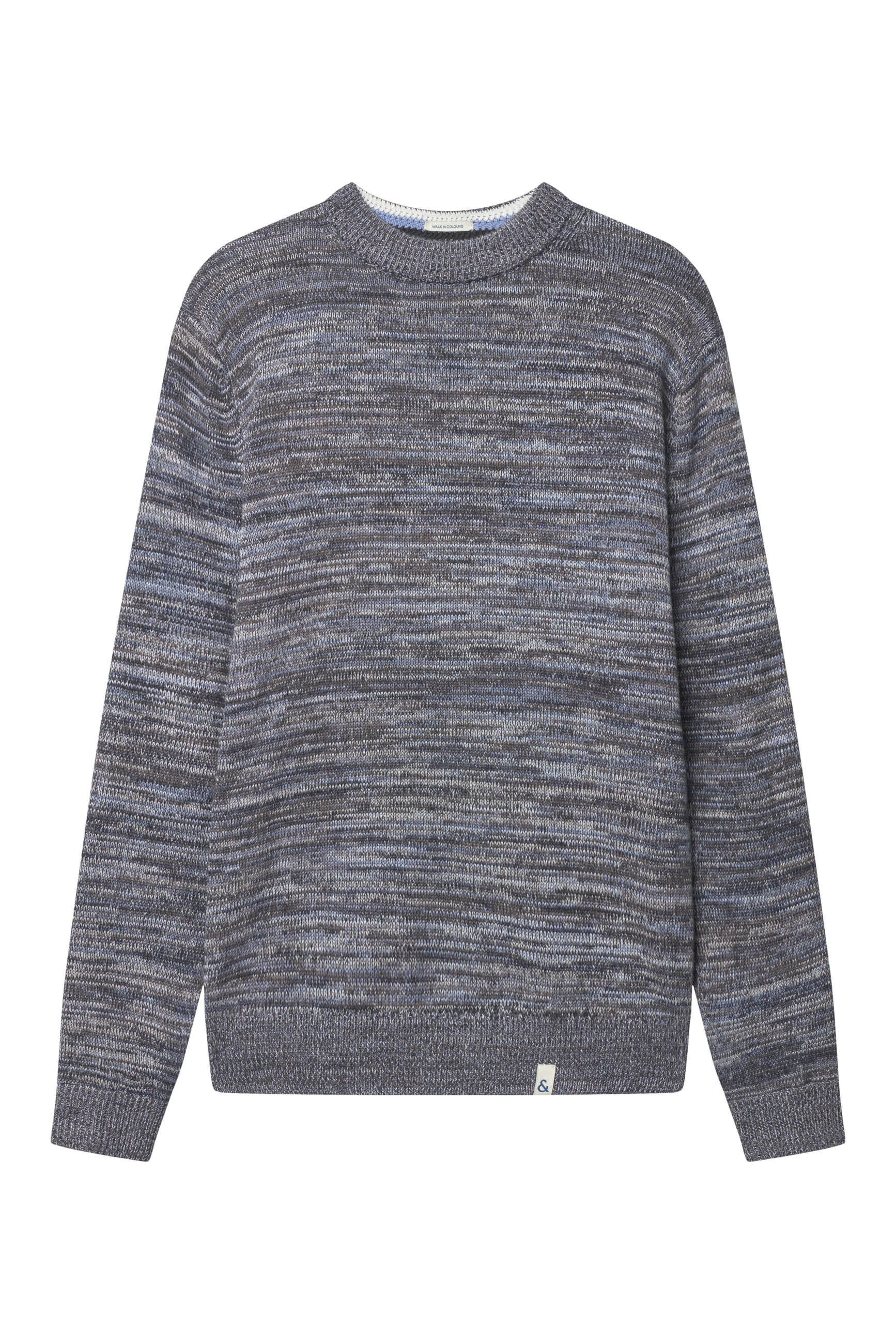 Roundneck Mouliné in Stone Mouliné Sweater Colours and Sons   