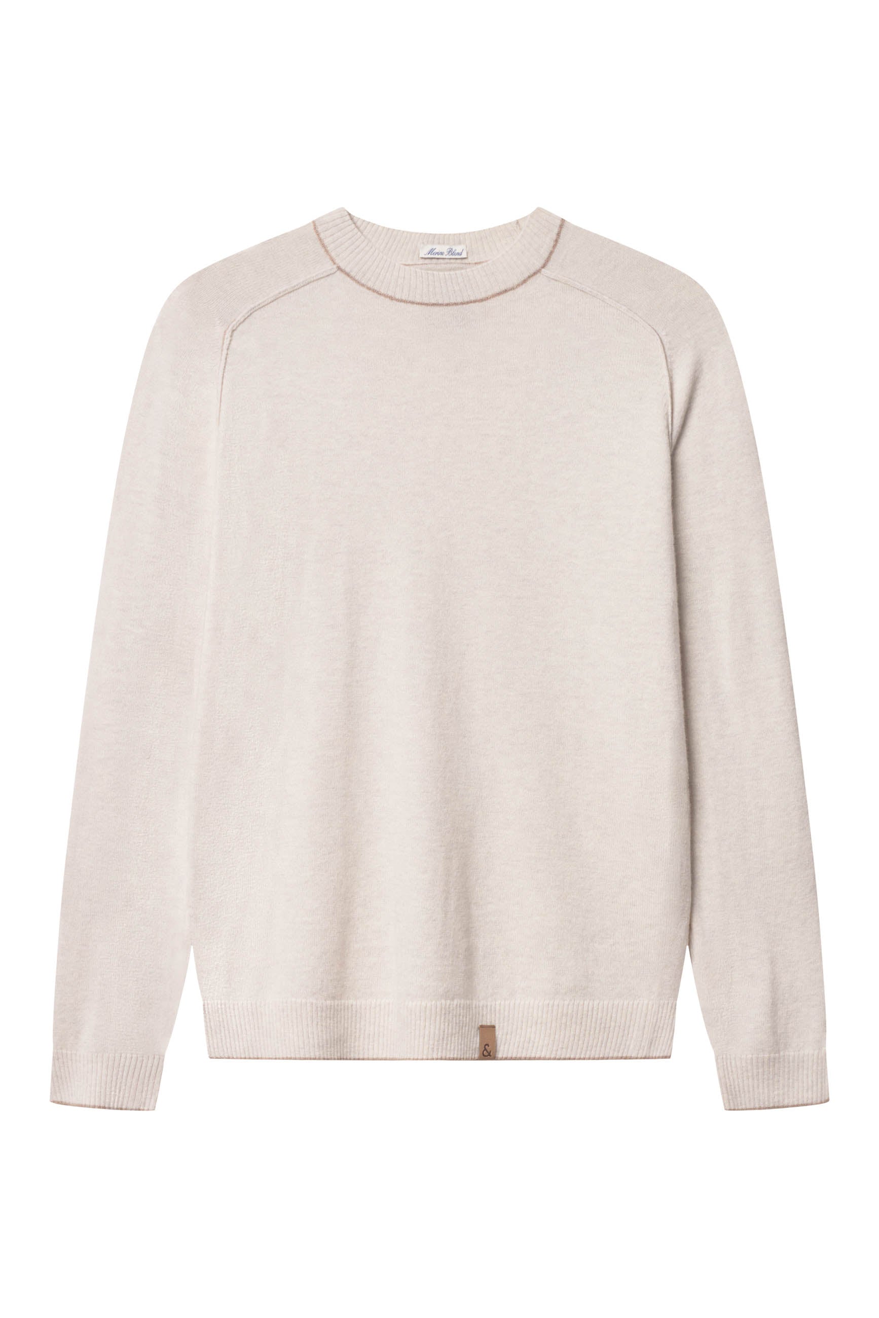 Roundneck Merino Blend in Offwhite Sweater Colours and Sons   