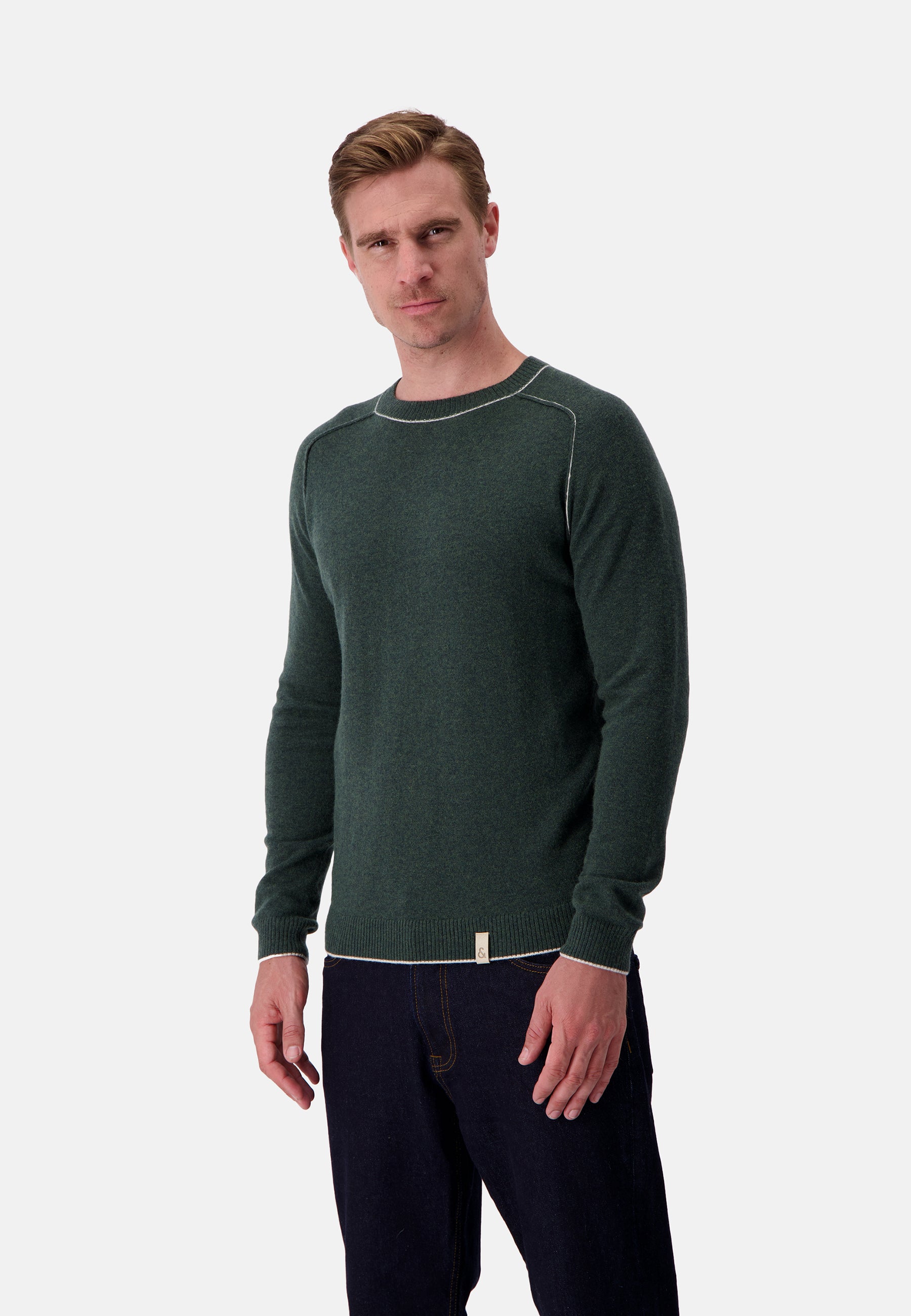 Roundneck Merino Blend in Yucca Sweater Colours and Sons   