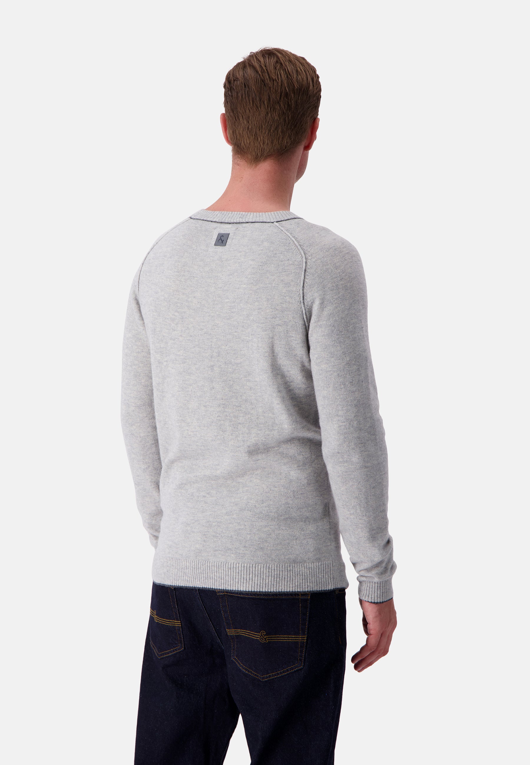 Roundneck Merino Blend in Silver Sweater Colours and Sons   