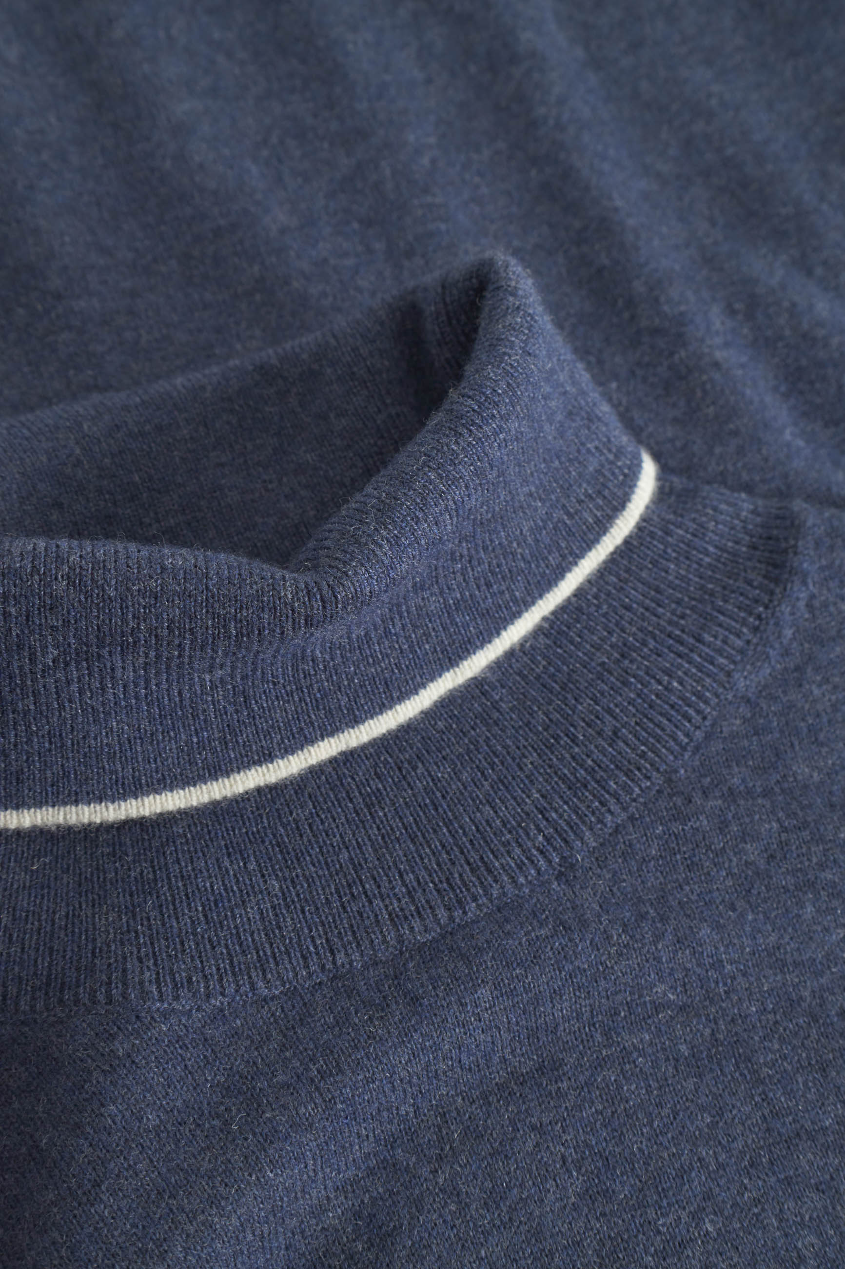 Turtleneck Merino Blend in Navy Sweater Colours and Sons   