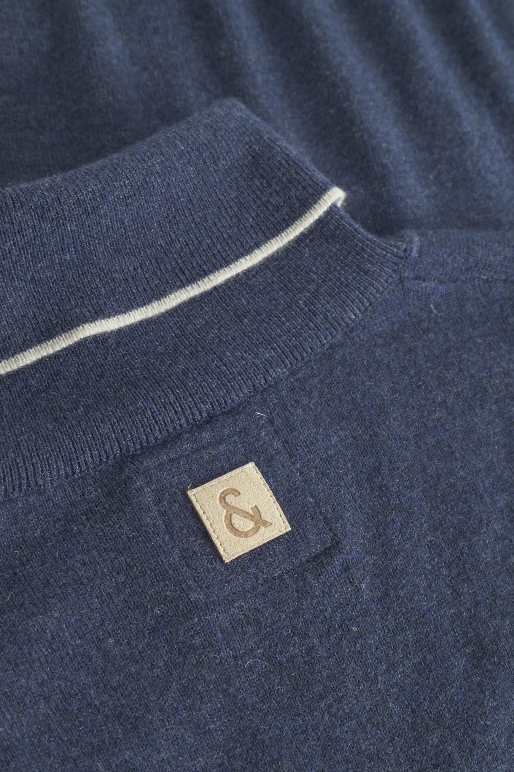 Turtleneck Merino Blend in Navy Sweater Colours and Sons   