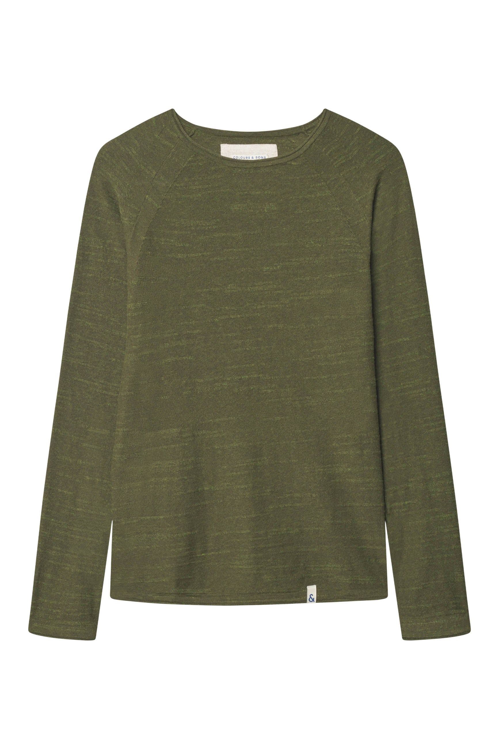 Roundneck slub in yucca sweater Colours and Sons   