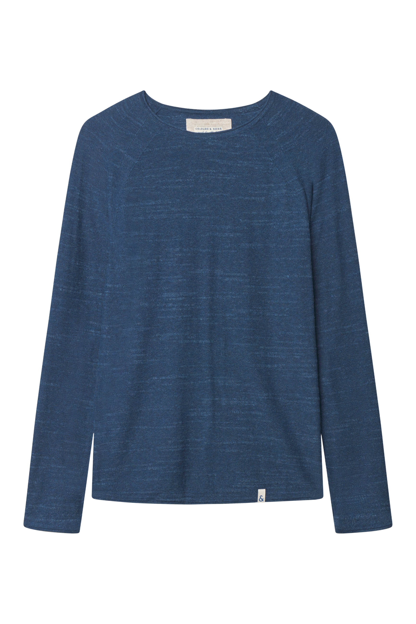 Roundneck slub in royal sweater Colours and Sons   