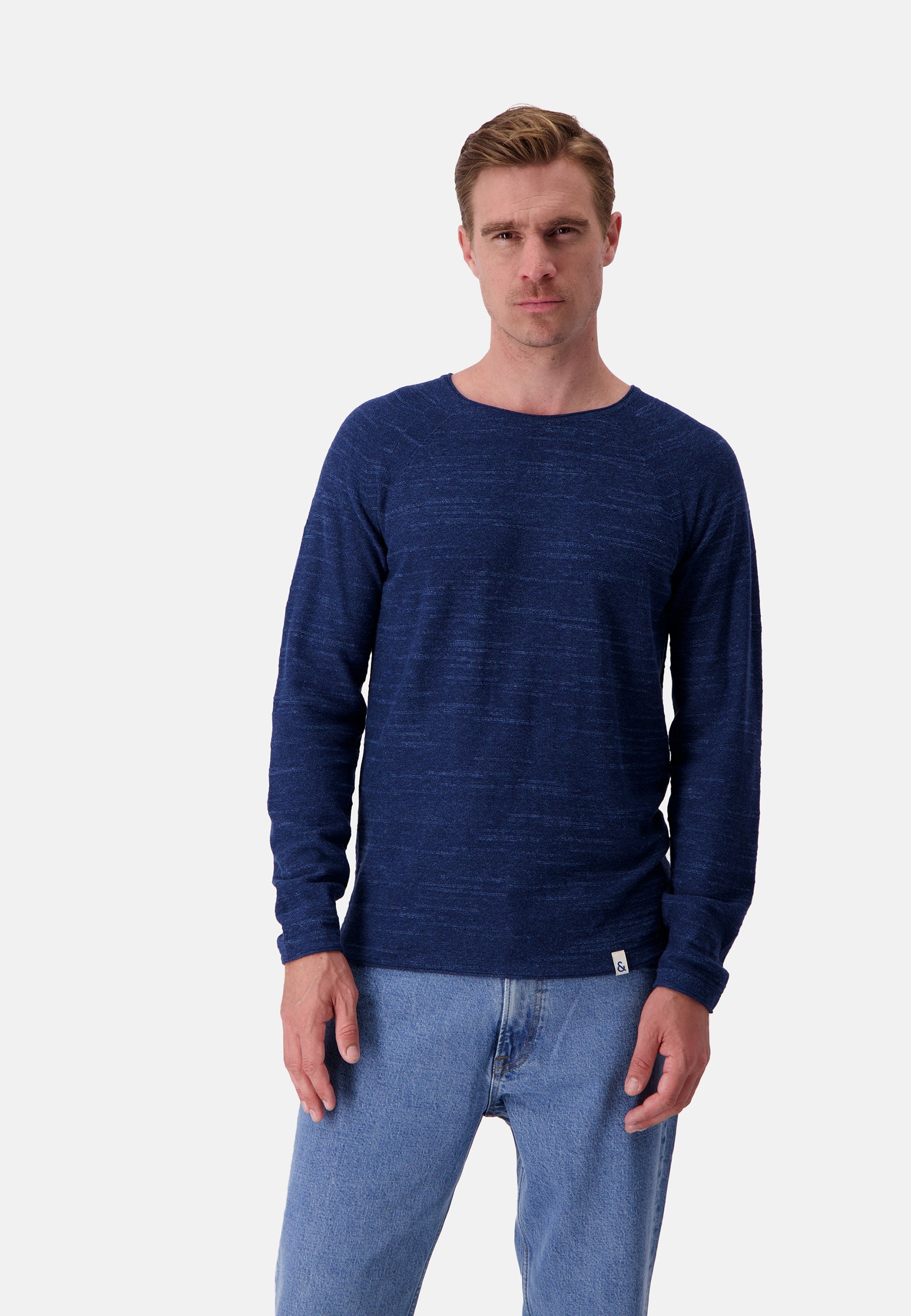 Roundneck slub in royal sweater Colours and Sons   