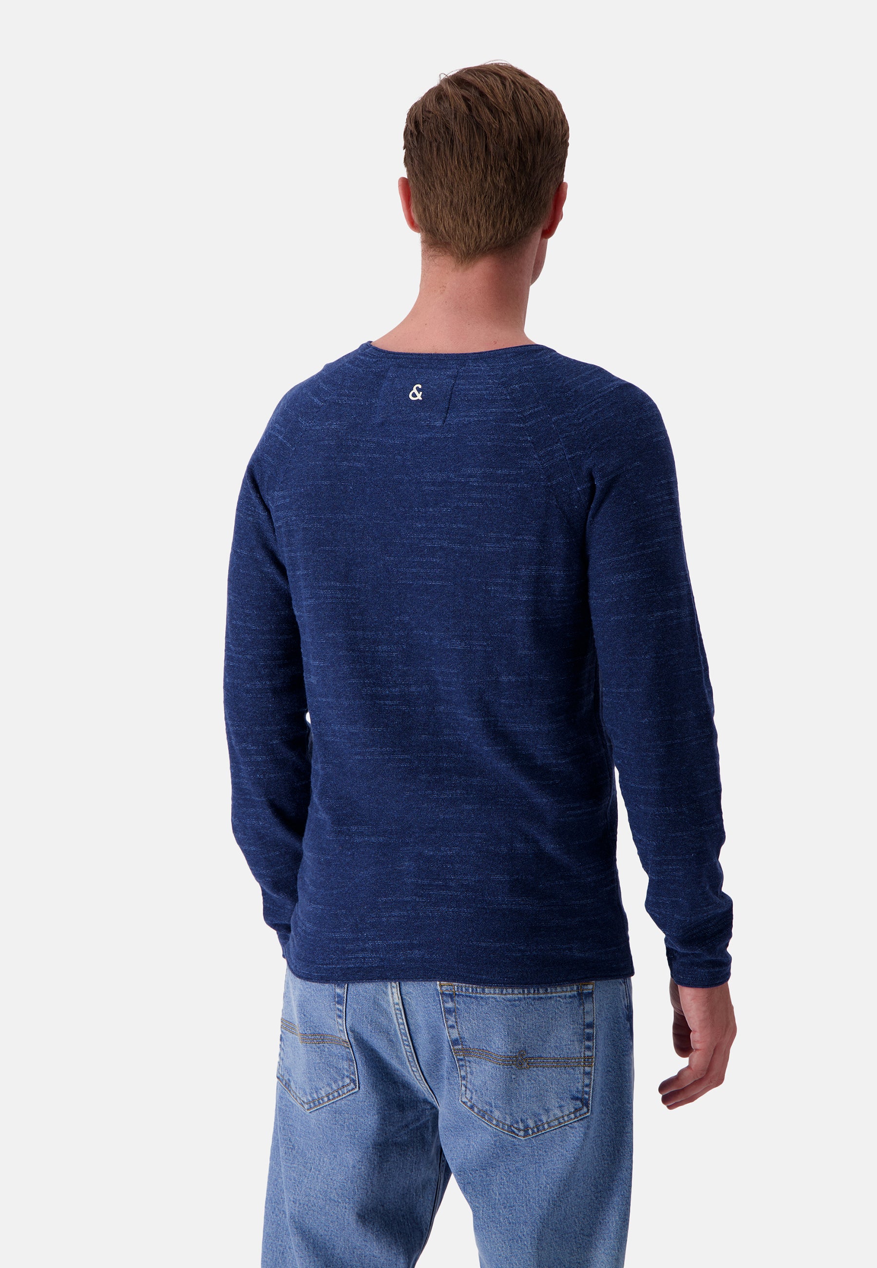 Roundneck slub in royal sweater Colours and Sons   