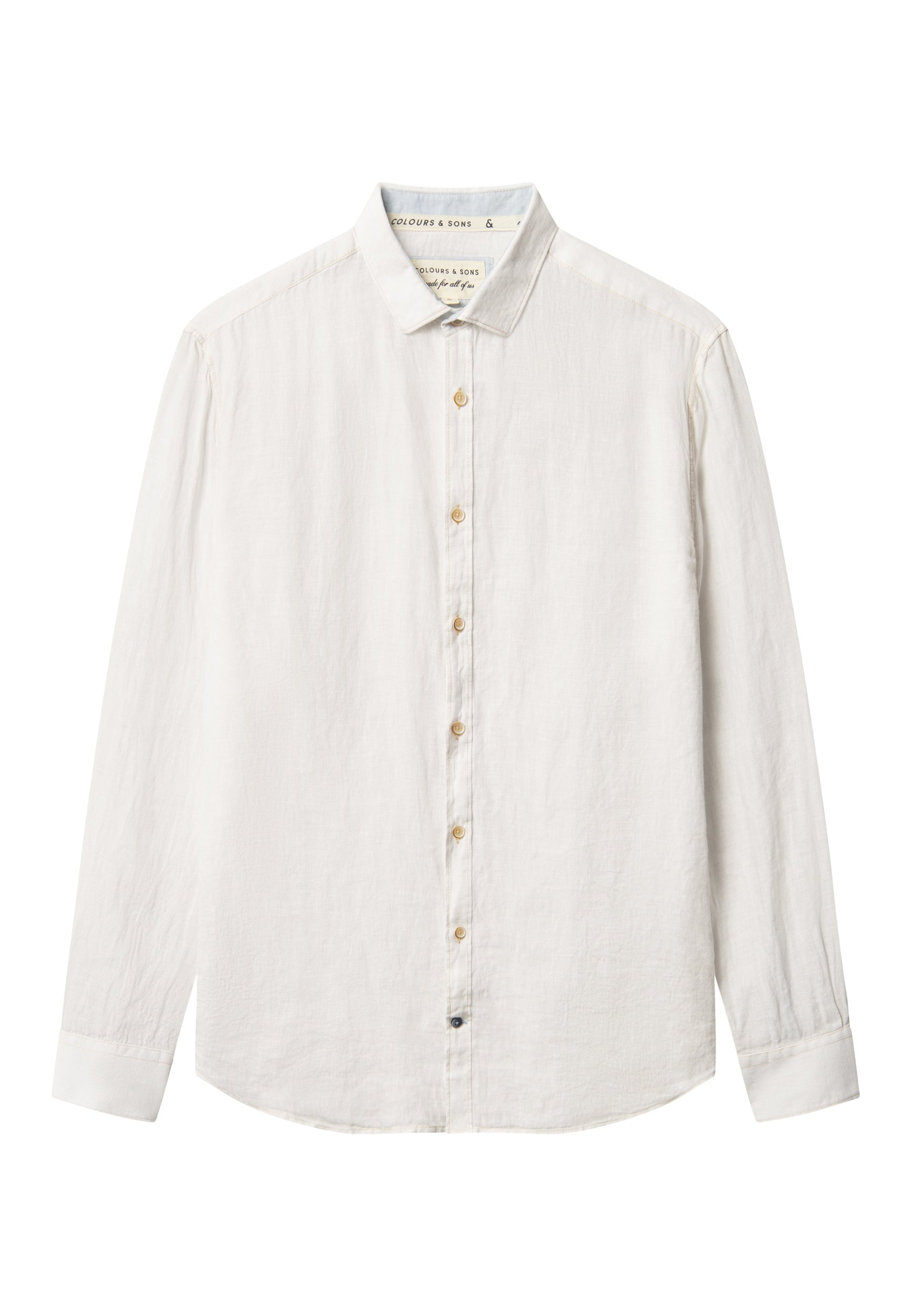 Shirt-Linen in White Shirts Colours and Sons   