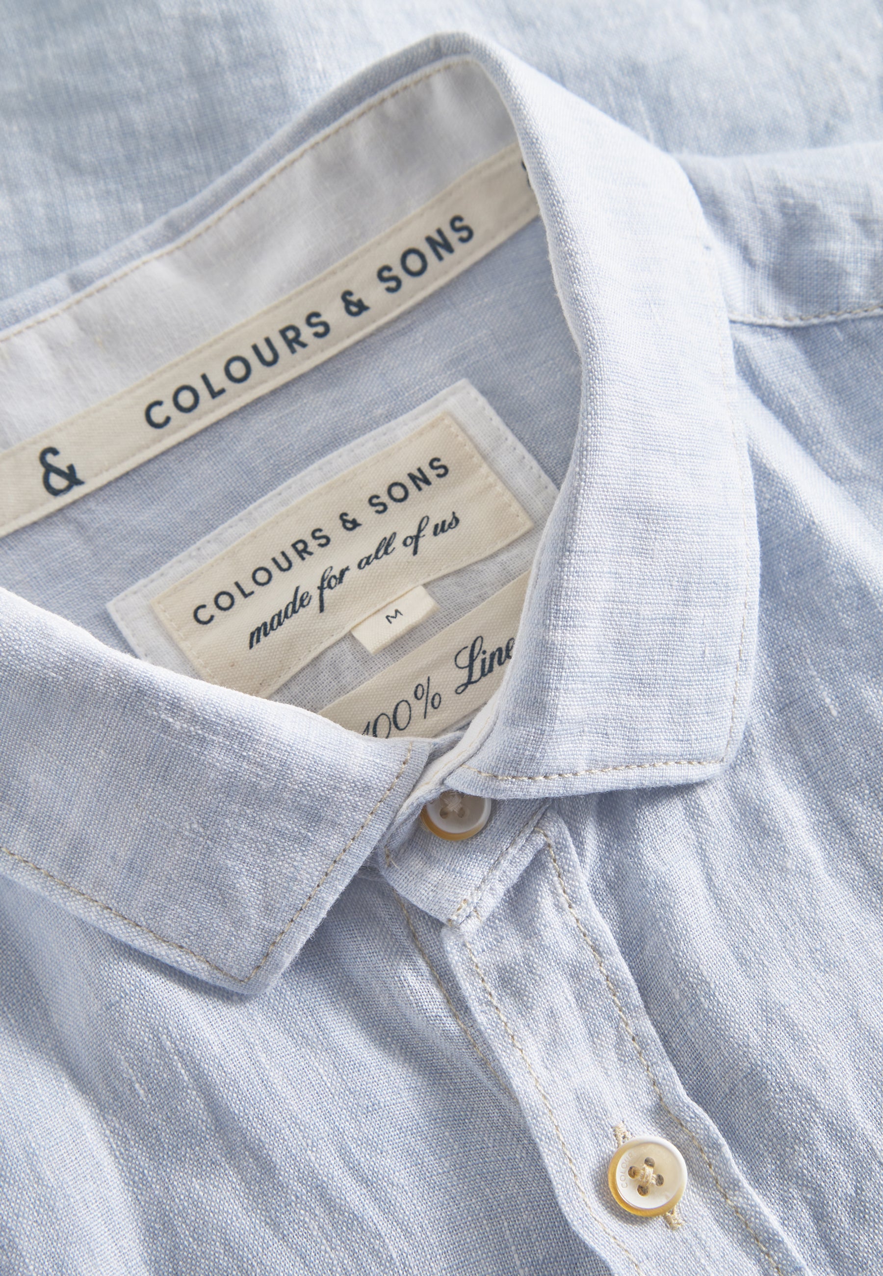 Shirt-Linen in Vintage Blue Shirts Colours and Sons   