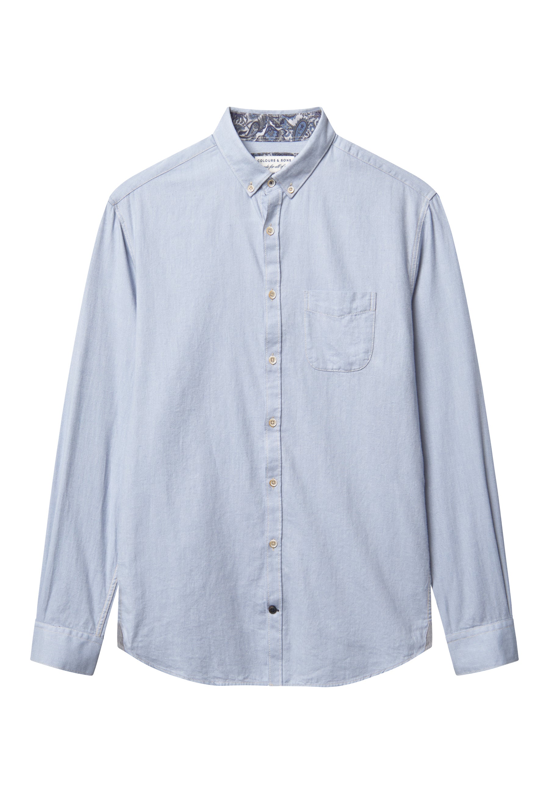 Shirt Brushed Twill in Lake Shirts Colours and Sons   