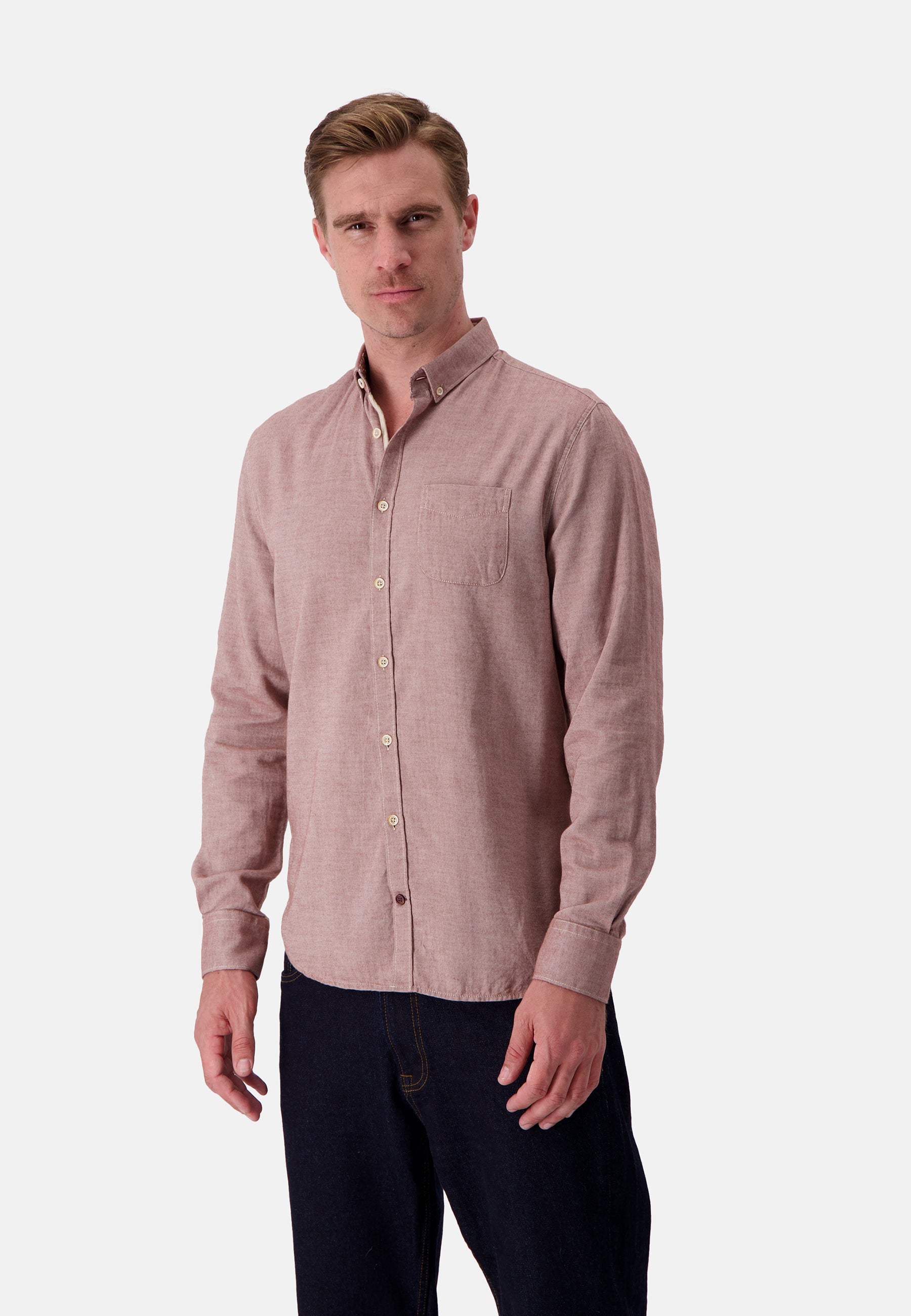 Shirt Brushed Twill in Soil Shirts Colours and Sons   