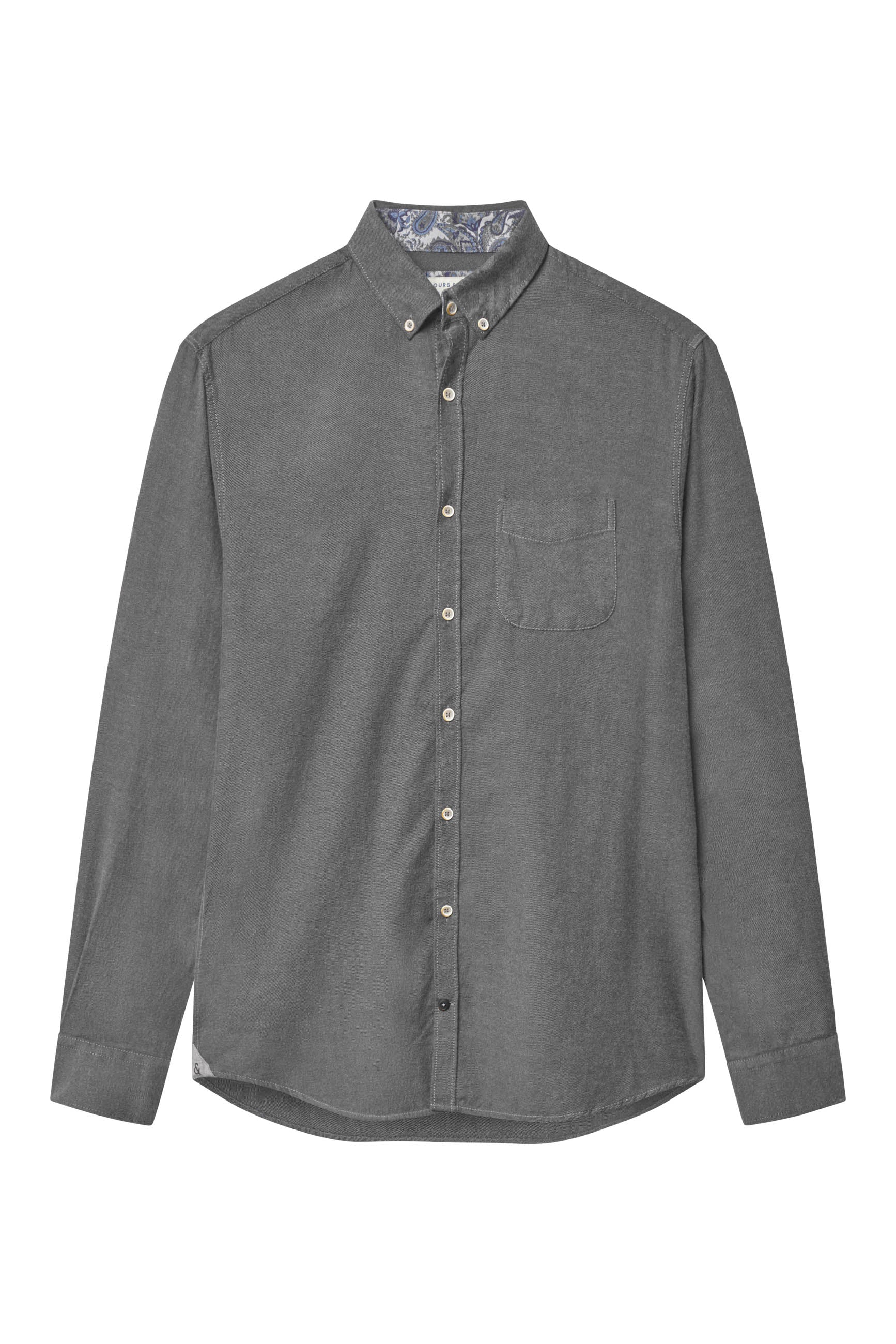 Shirt Brushed Twill in Anthracite Shirts Colours and Sons   