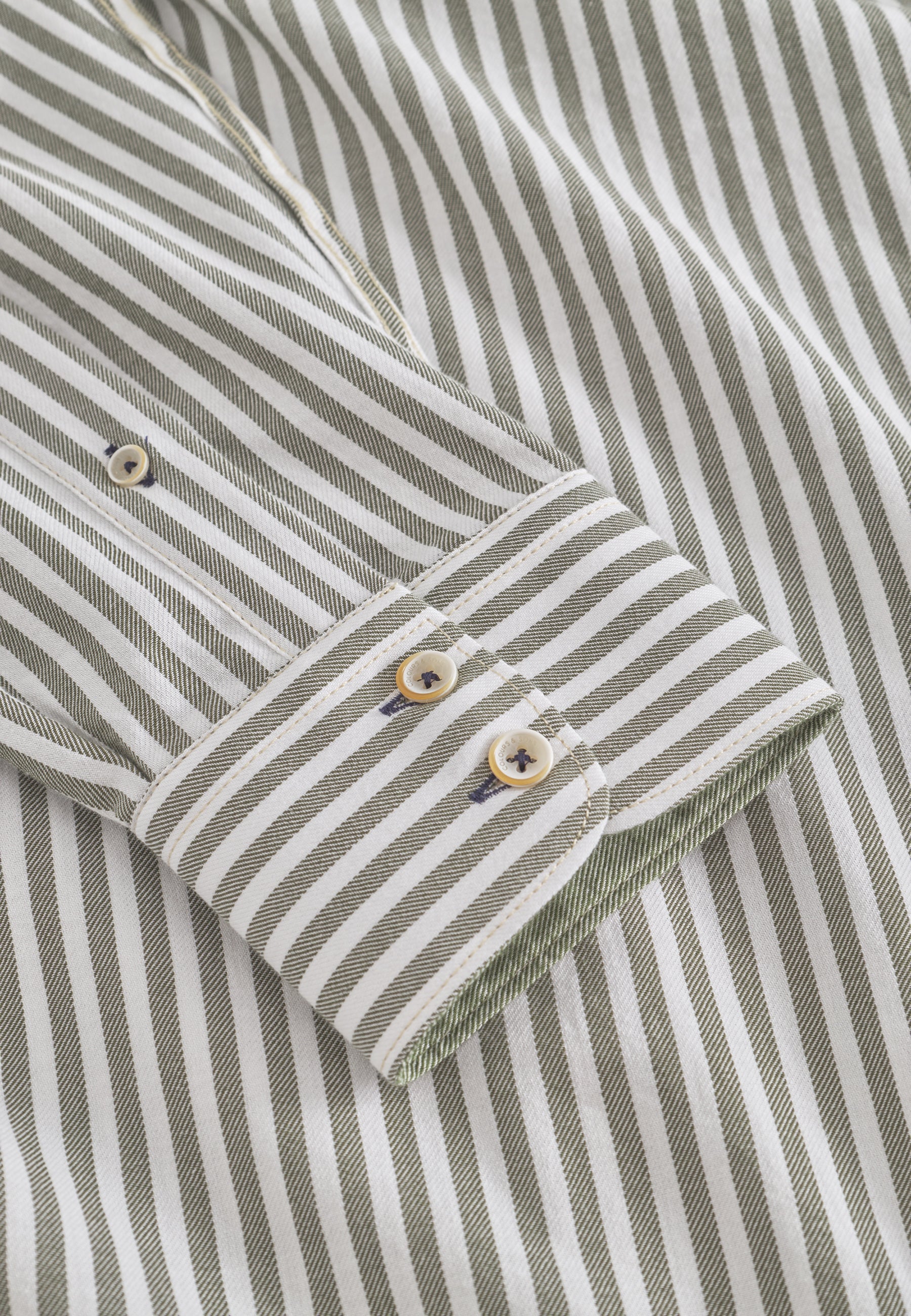 Shirt Brushed Twill Stripes in Clover Stripes Shirts Colours and Sons   