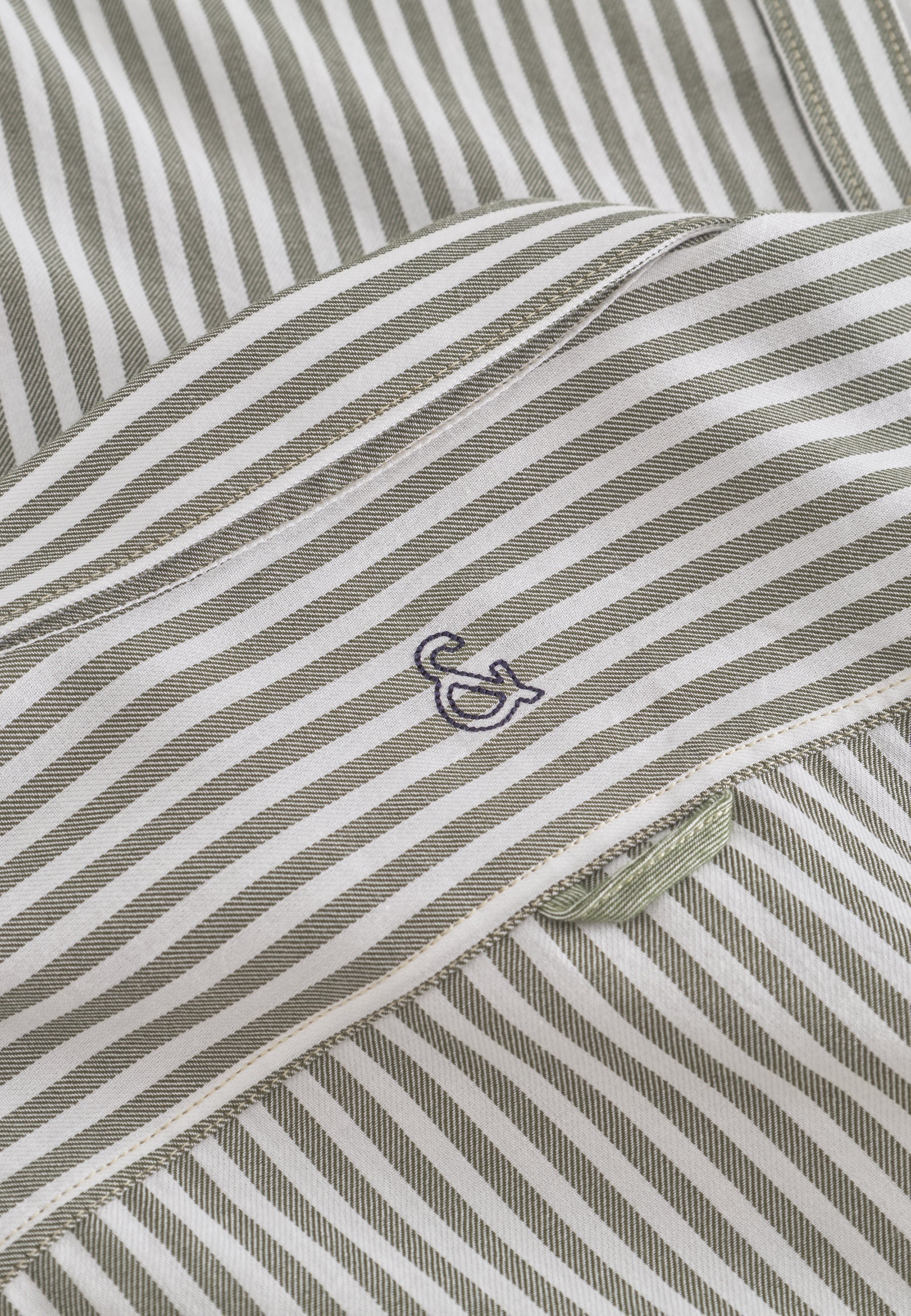 Shirt Brushed Twill Stripes in Clover Stripes Shirts Colours and Sons   