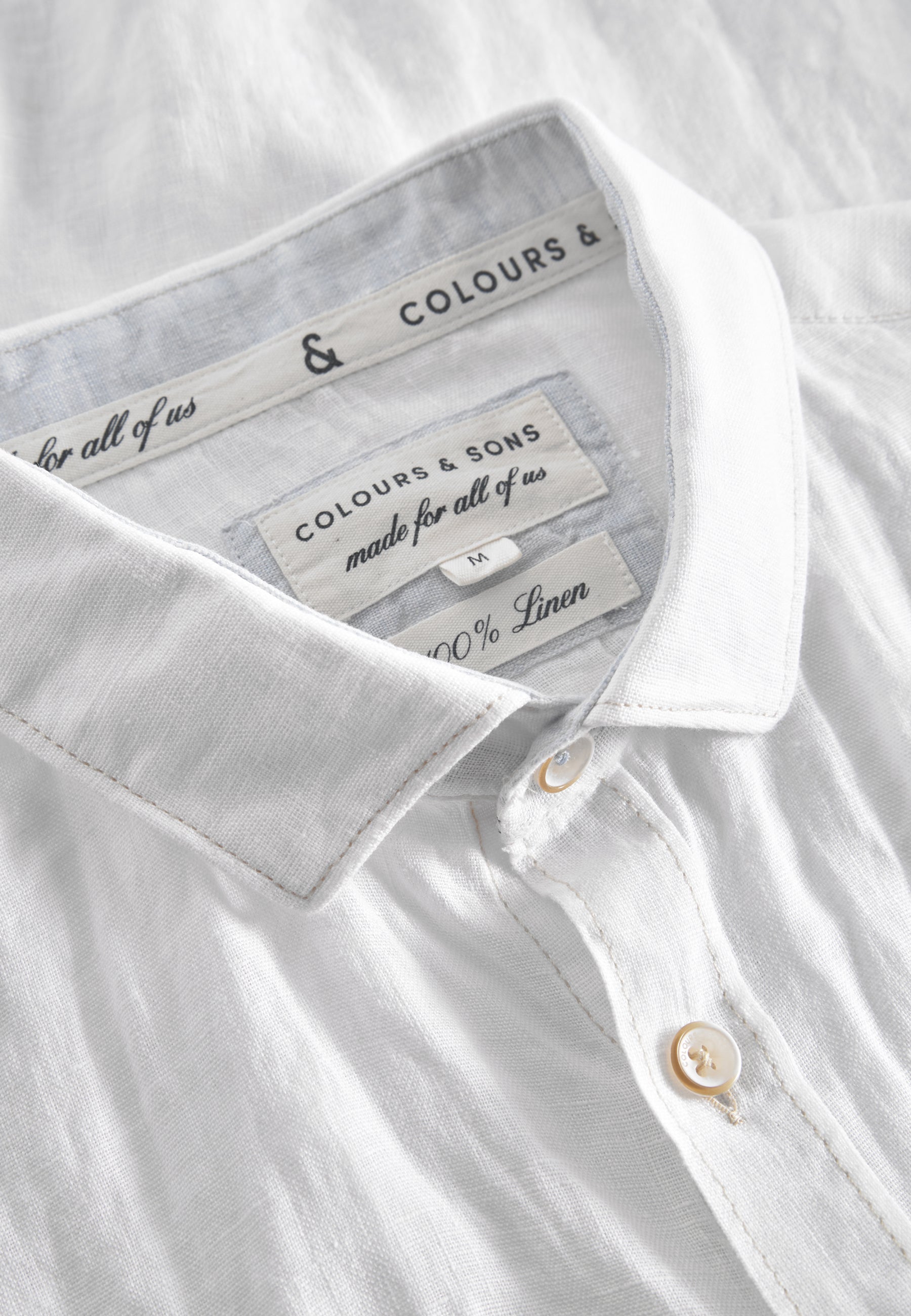 Shirt-Linen in White Shirts Colours and Sons   