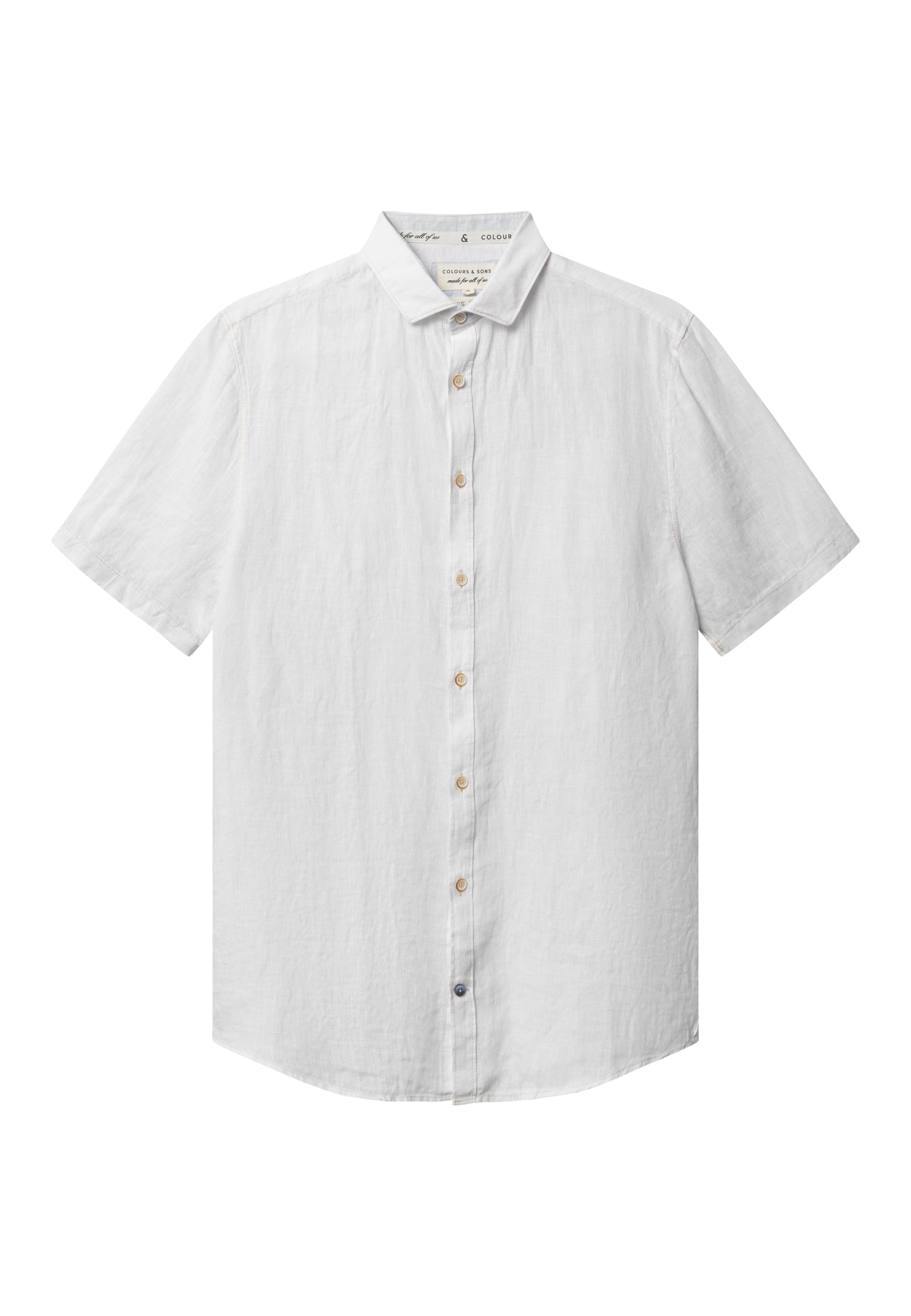 Shirt-Linen in White Shirts Colours and Sons   