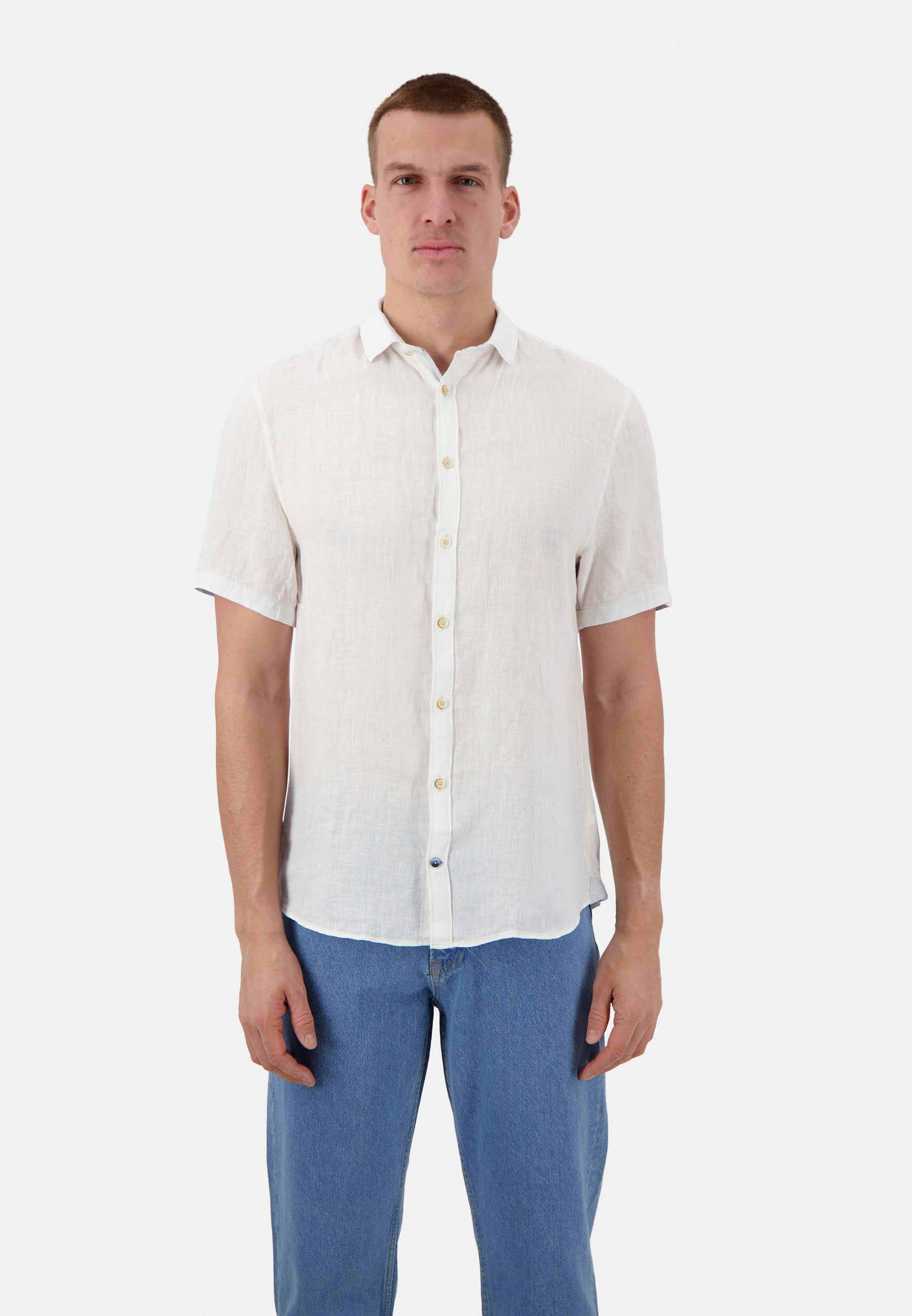 Shirt-Linen in White Shirts Colours and Sons   