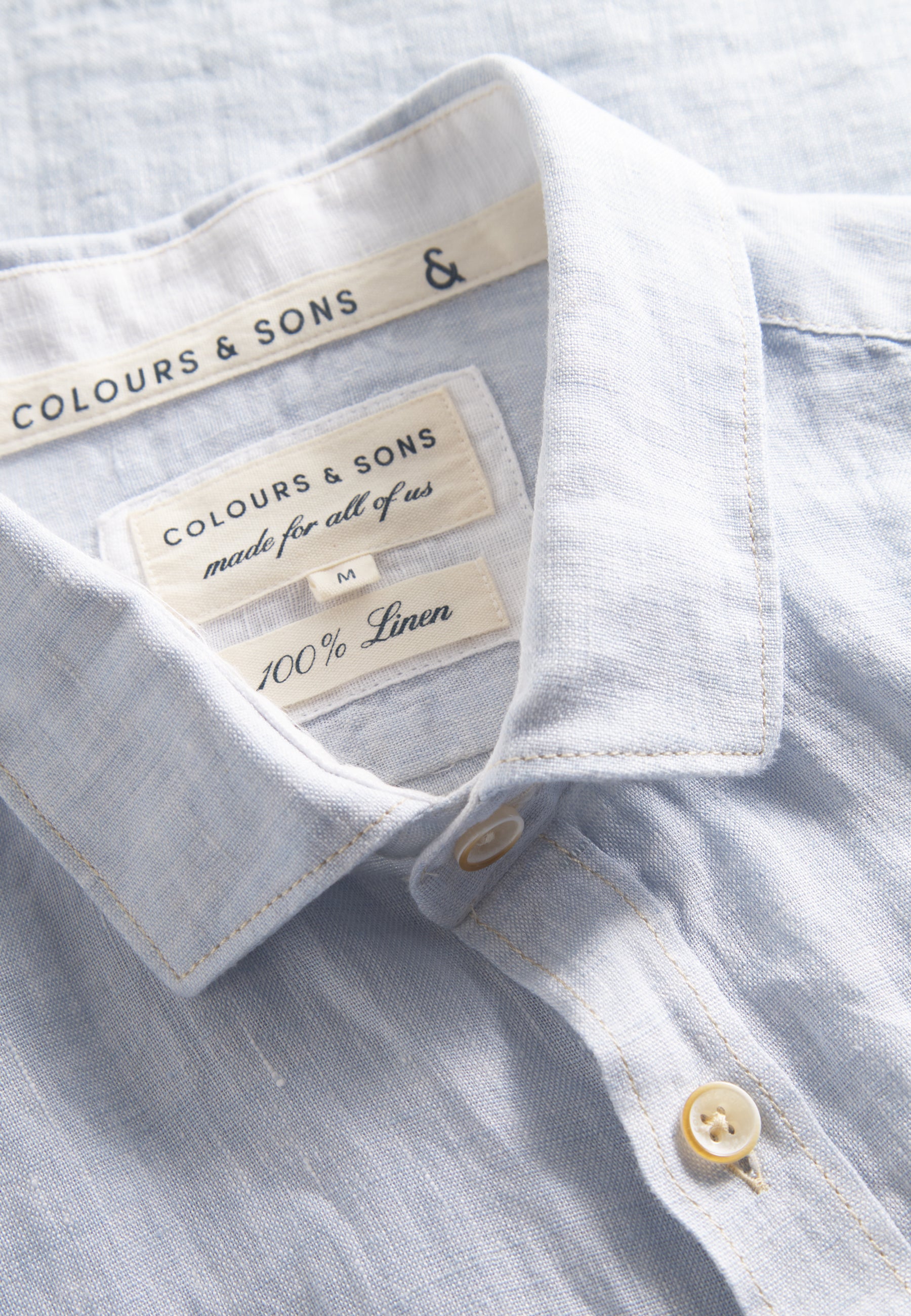 Shirt-Linen in Vintage Blue Shirts Colours and Sons   