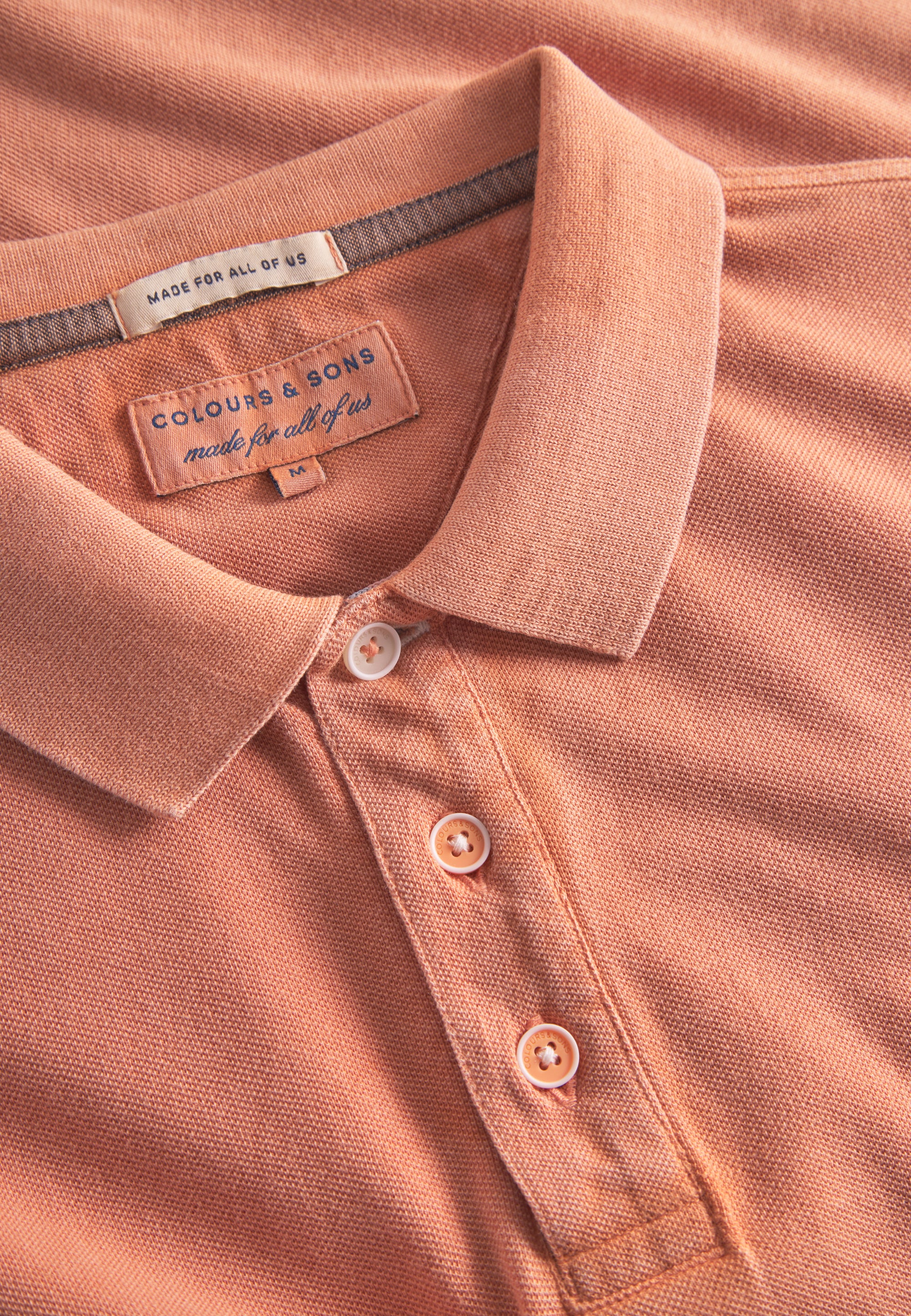 Polo Garment Dyed in Sienna Polos Colours and Sons   